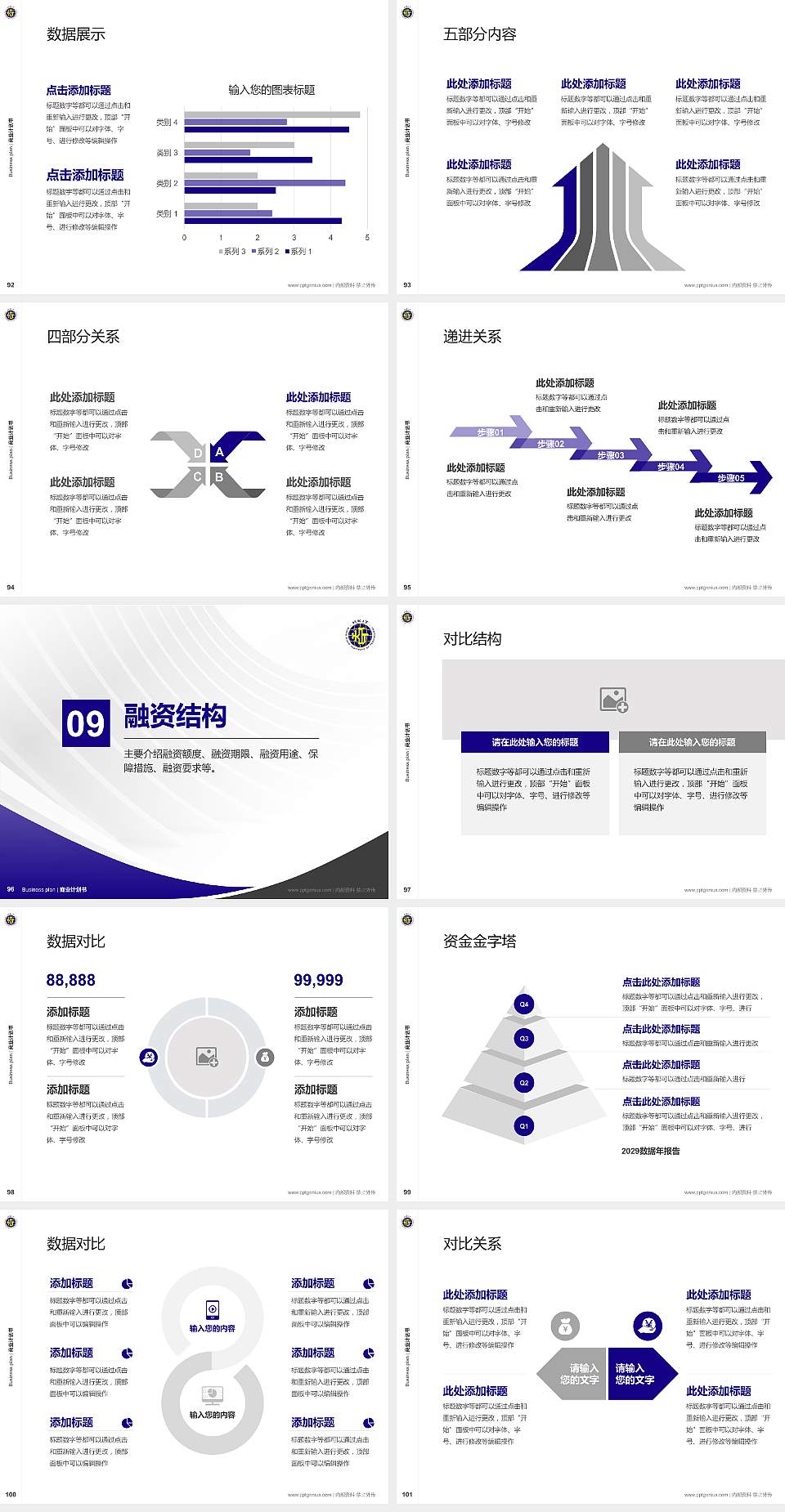 香港科技专上书院专用全国大学生互联网+创新创业大赛计划书/路演/网评PPT模板4:3格式幻灯片预览图11