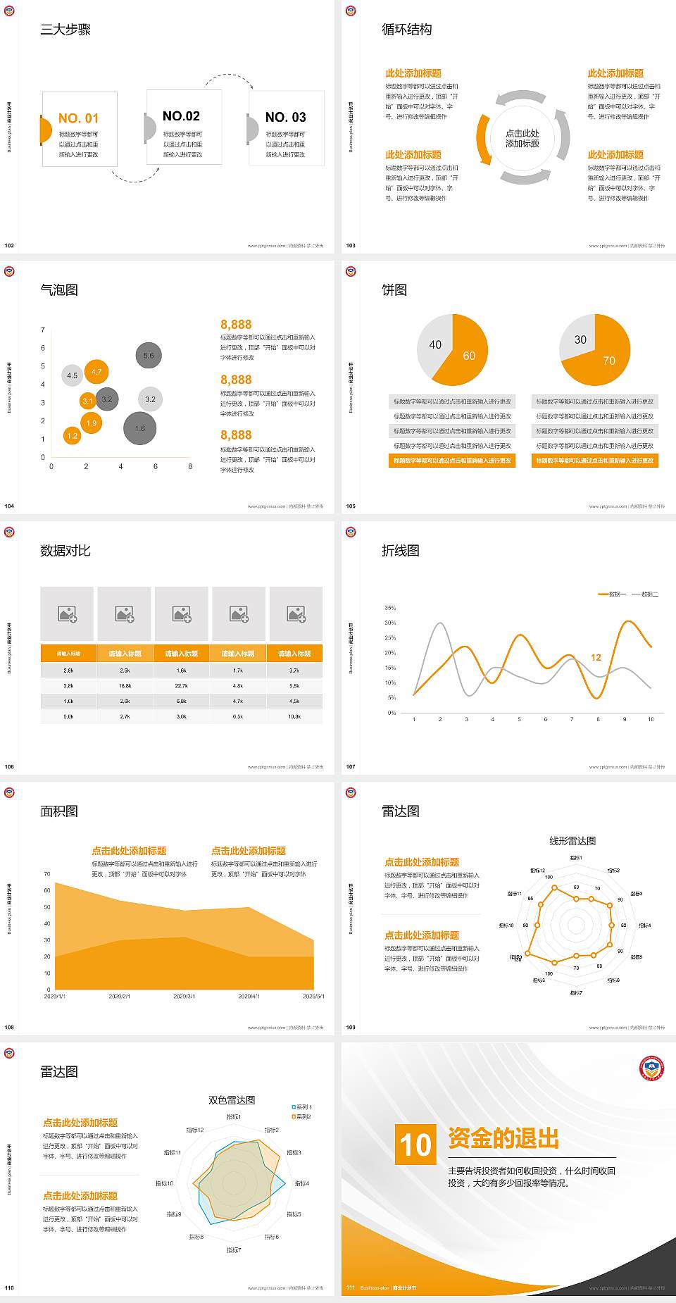 珠海艺术职业学院专用全国大学生互联网+创新创业大赛计划书/路演/网评PPT模板4:3格式幻灯片预览图12