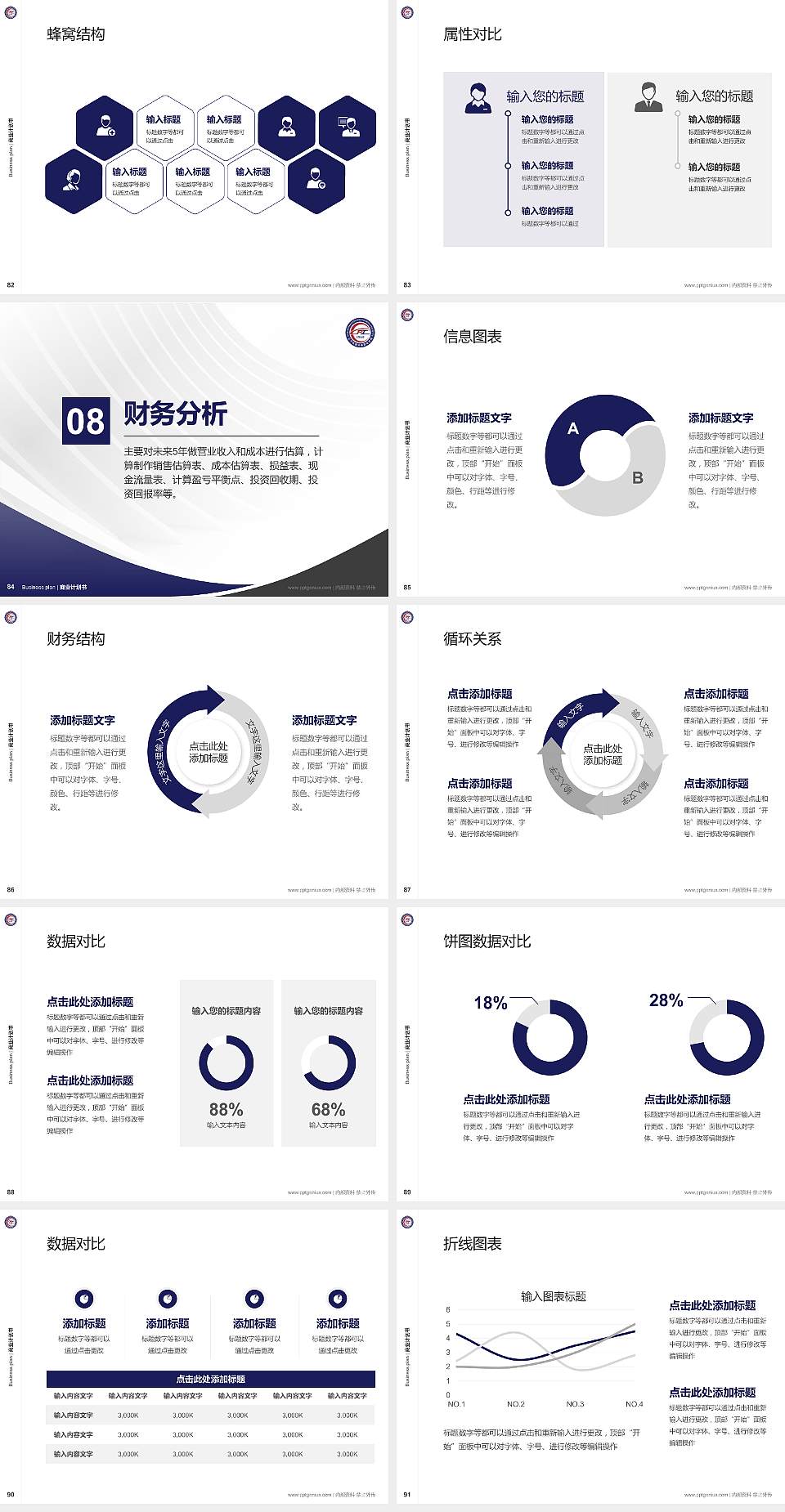 辽宁轨道交通职业学院专用全国大学生互联网+创新创业大赛计划书/路演/网评PPT模板4:3格式幻灯片预览图10