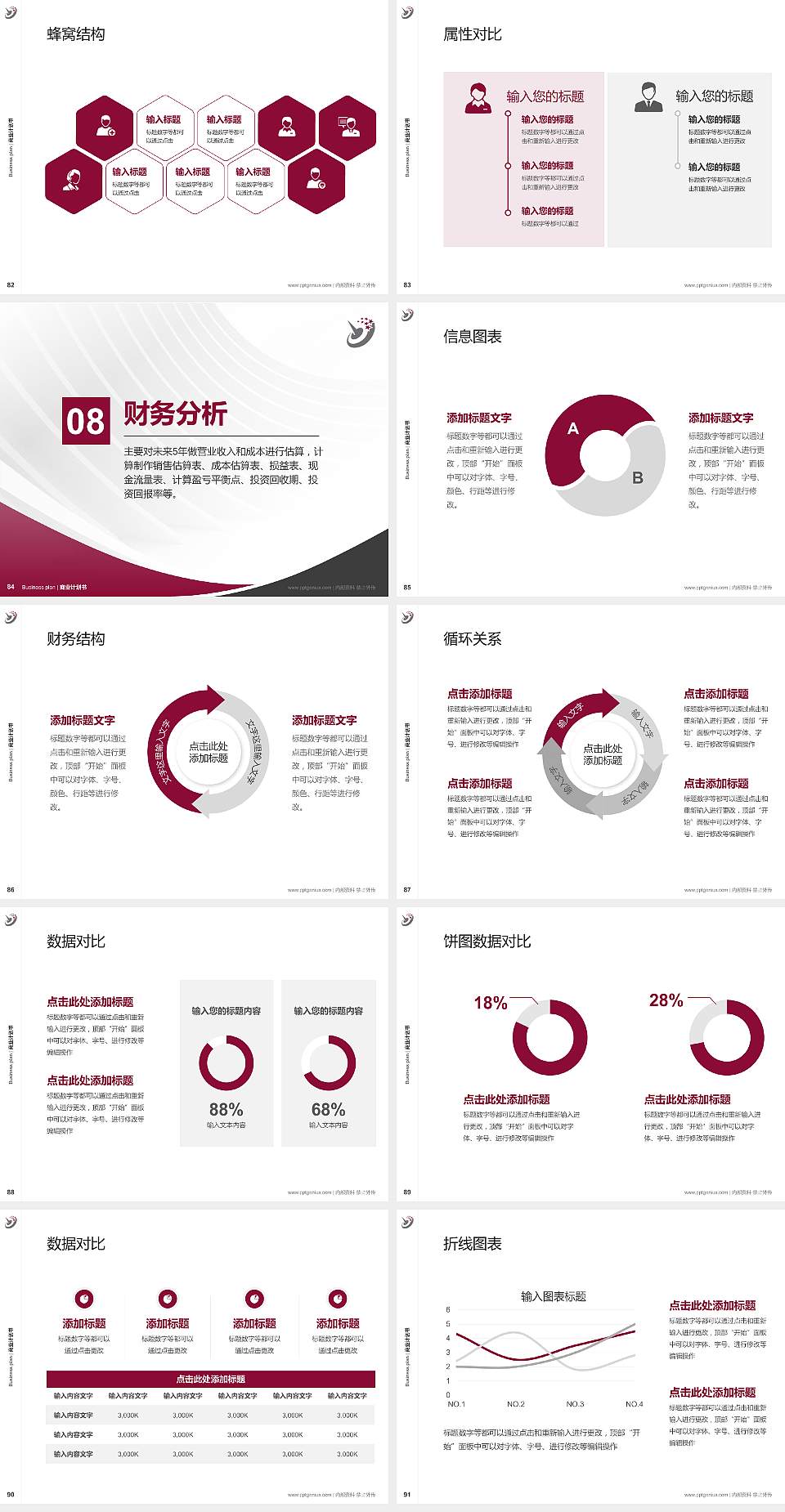 哈尔滨职业技术学院专用全国大学生互联网+创新创业大赛计划书/路演/网评PPT模板4:3格式幻灯片预览图10