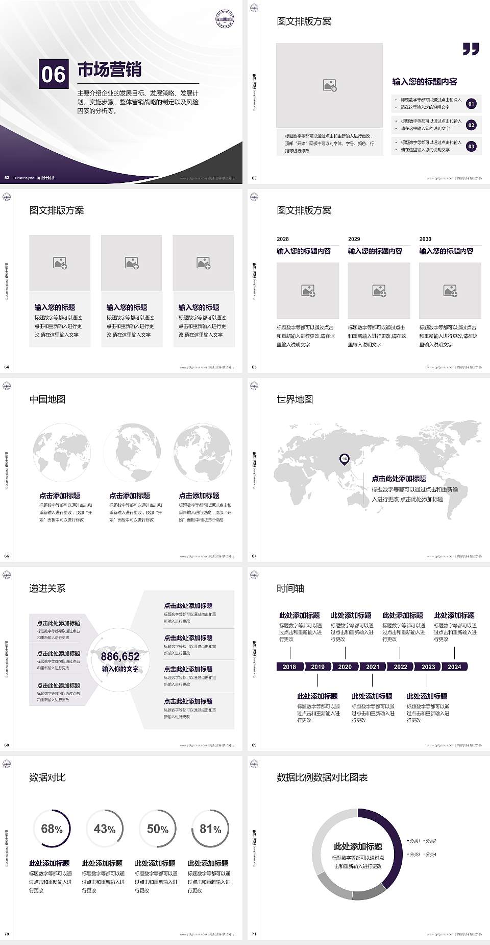 辽宁传媒学院专用全国大学生互联网+创新创业大赛计划书/路演/网评PPT模板4:3格式幻灯片预览图8