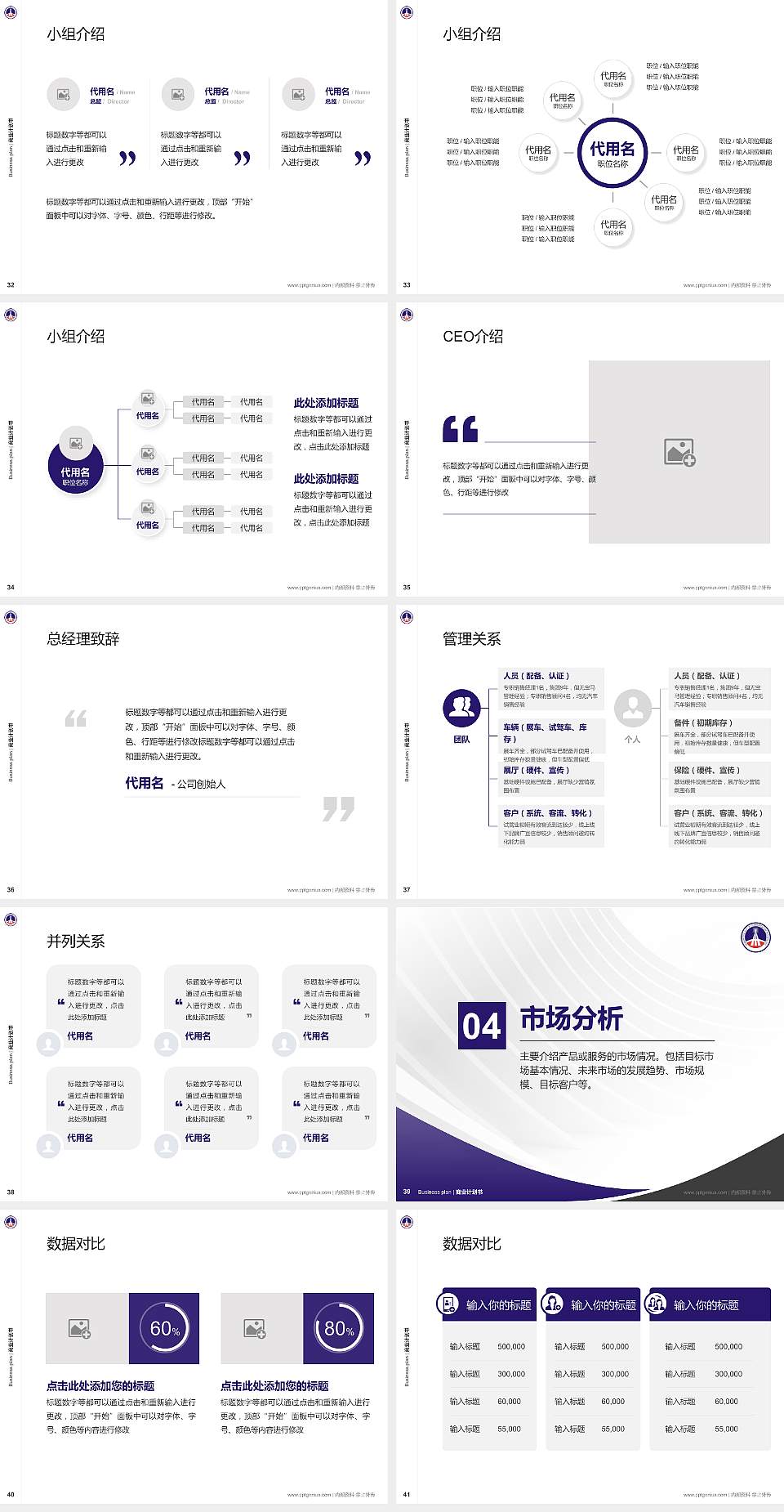 陕西交通职业技术学院专用全国大学生互联网+创新创业大赛计划书/路演/网评PPT模板4:3格式幻灯片预览图5