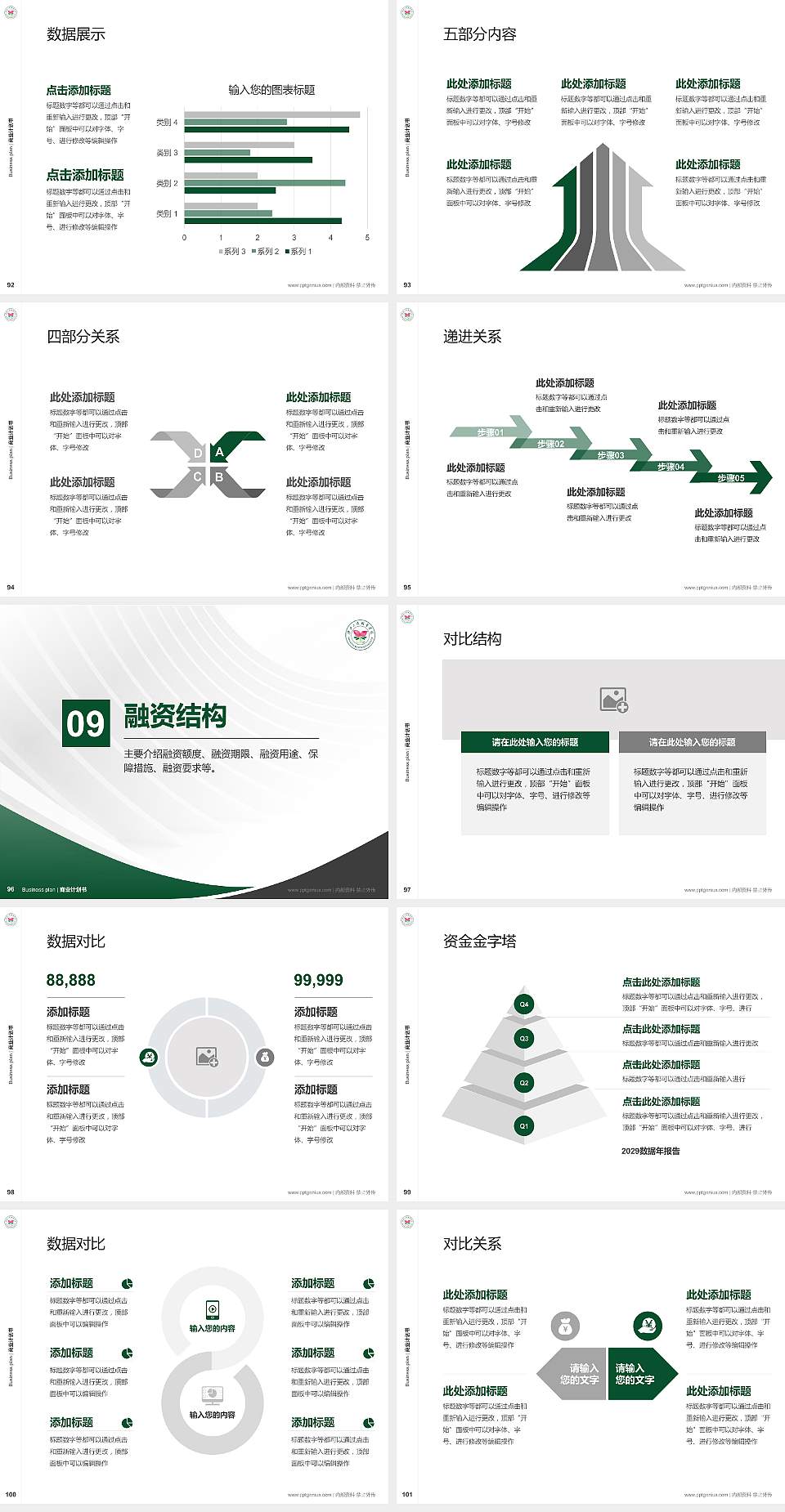 陕西工商职业学院专用全国大学生互联网+创新创业大赛计划书/路演/网评PPT模板4:3格式幻灯片预览图11