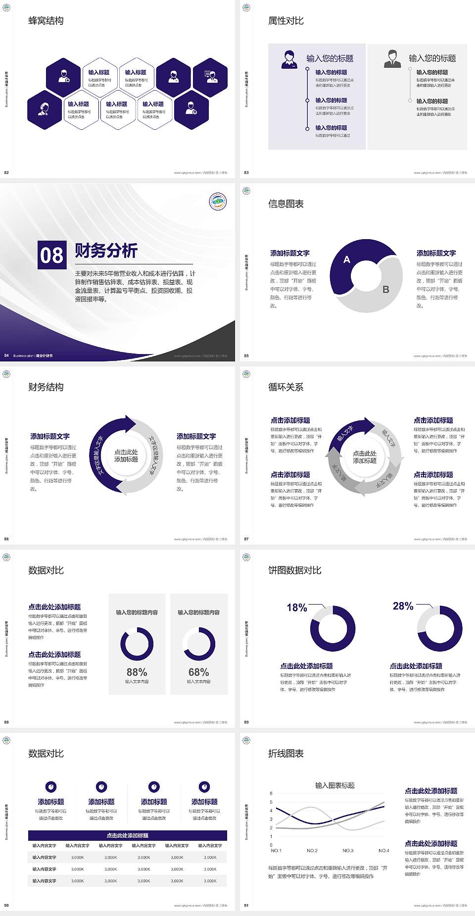 辽宁林业职业技术学院专用全国大学生互联网+创新创业大赛计划书/路演/网评PPT模板4:3格式幻灯片预览图10