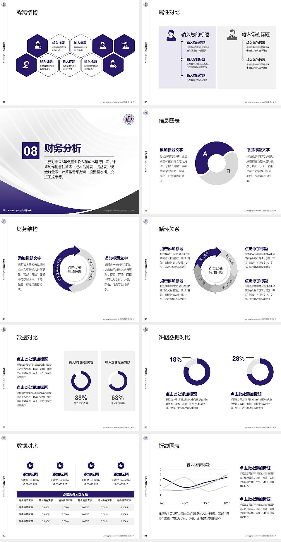 西北大学专用全国大学生互联网+创新创业大赛计划书/路演/网评PPT模板4:3格式幻灯片预览图10