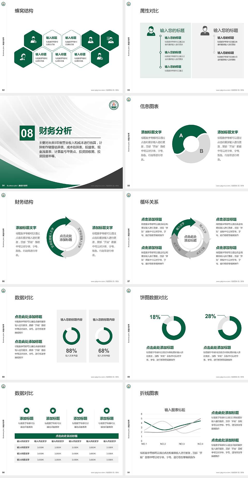 西安城市建设职业学院专用全国大学生互联网+创新创业大赛计划书/路演/网评PPT模板4:3格式幻灯片预览图10