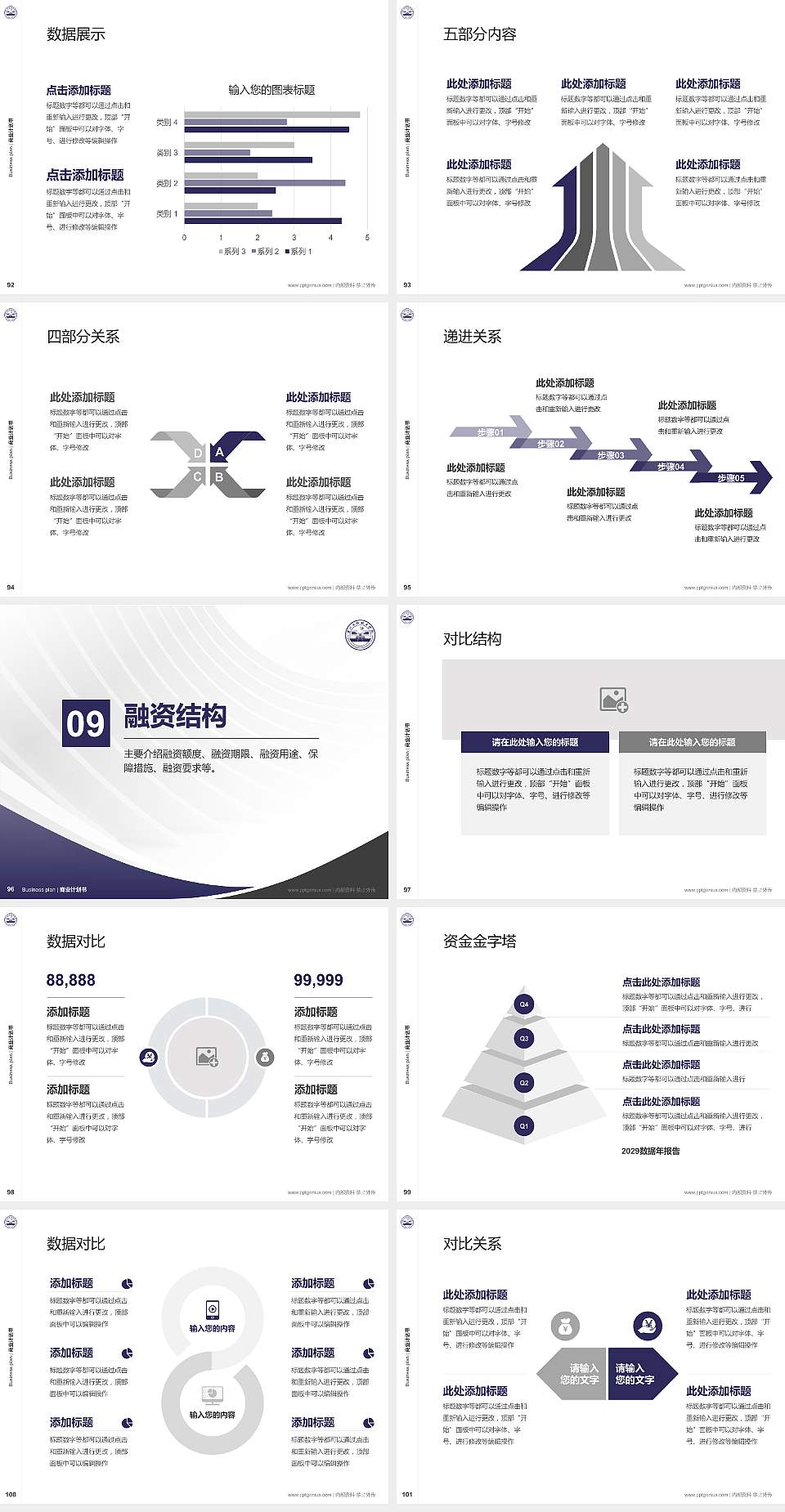 贵州工程职业学院专用全国大学生互联网+创新创业大赛计划书/路演/网评PPT模板4:3格式幻灯片预览图11