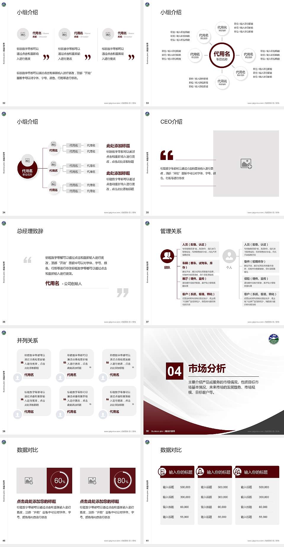 香港珠海学院专用全国大学生互联网+创新创业大赛计划书/路演/网评PPT模板4:3格式幻灯片预览图5