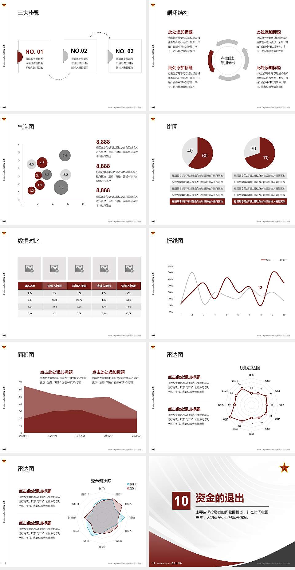 中国人民解放军西安通信学院专用全国大学生互联网+创新创业大赛计划书/路演/网评PPT模板4:3格式幻灯片预览图12