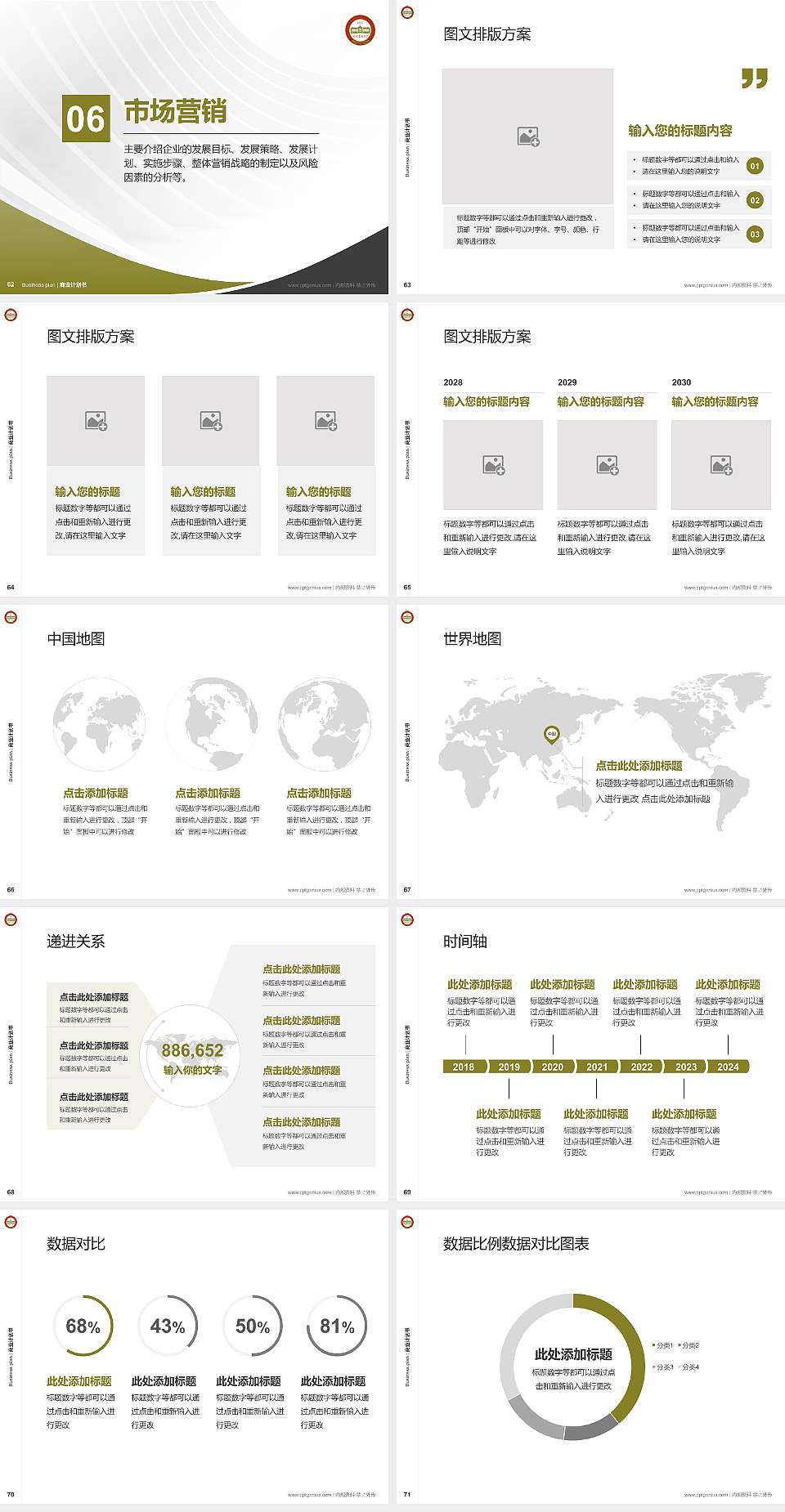沈阳药科大学专用全国大学生互联网+创新创业大赛计划书/路演/网评PPT模板4:3格式幻灯片预览图8
