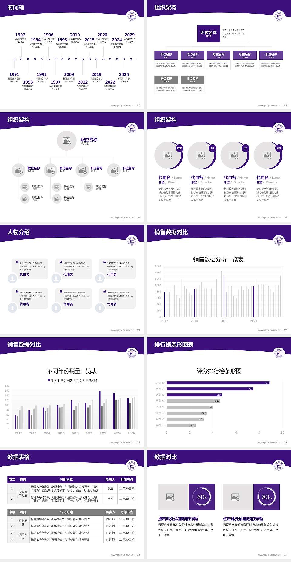 九江职业技术学院学术汇报/学术交流研讨会通用PPT模板下载4:3格式幻灯片预览图4