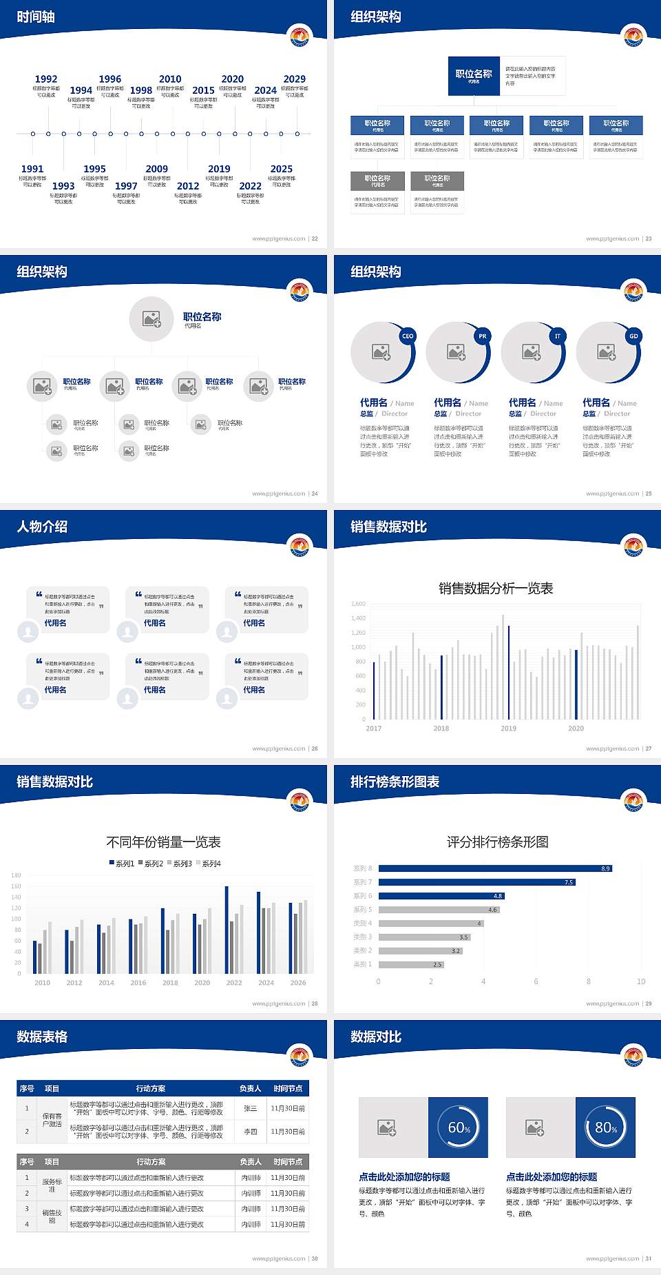 山东胜利职业学院学术汇报/学术交流研讨会通用PPT模板下载4:3格式幻灯片预览图4