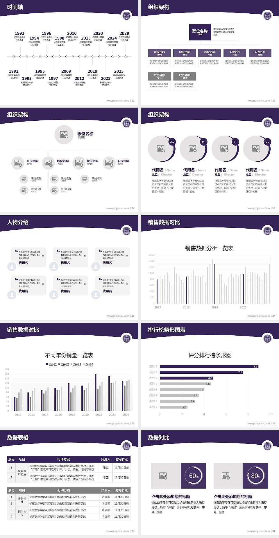 山东警察学院学术汇报/学术交流研讨会通用PPT模板下载4:3格式幻灯片预览图4