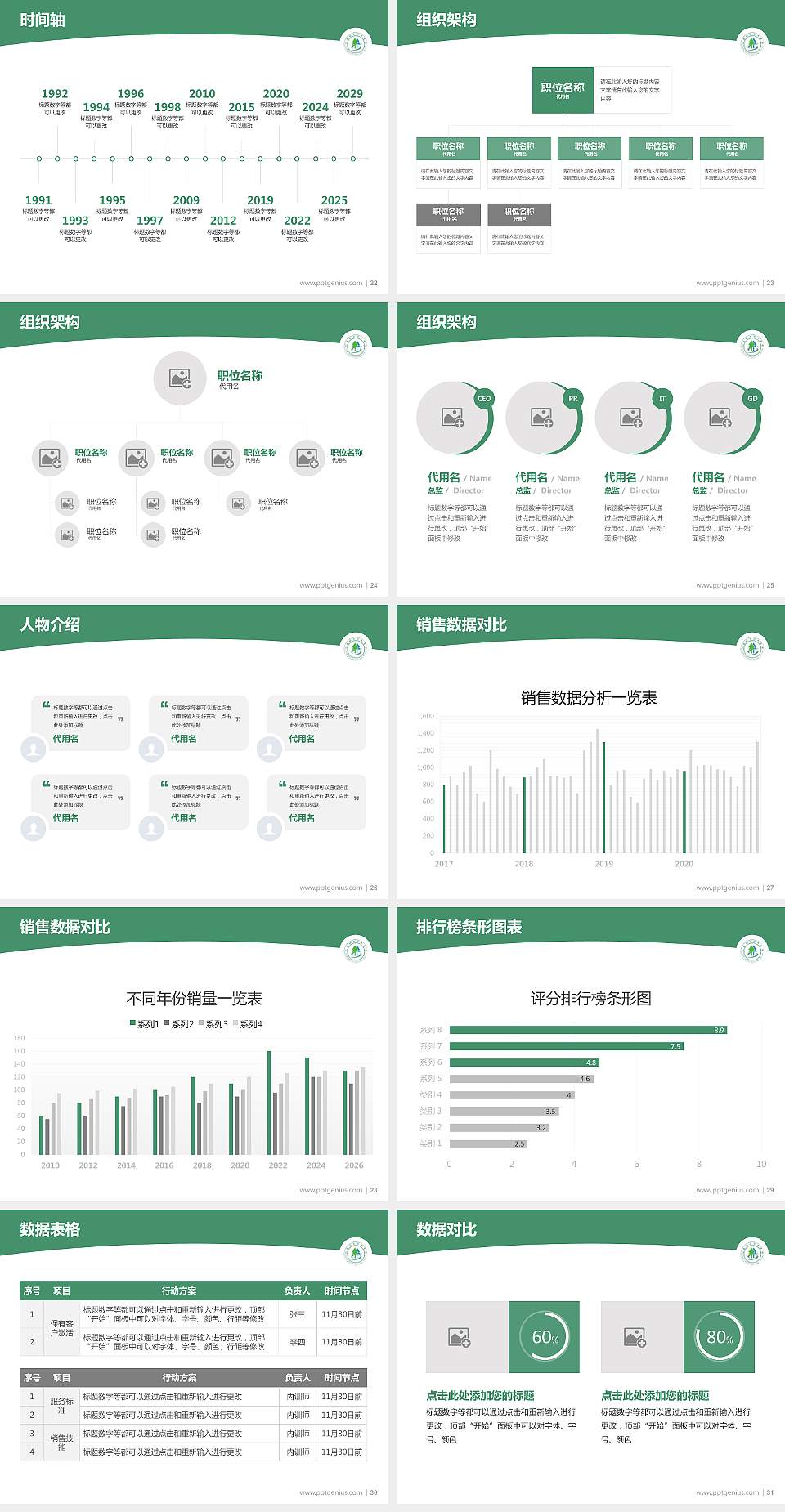 河南林业职业学院学术汇报/学术交流研讨会通用PPT模板下载4:3格式幻灯片预览图4