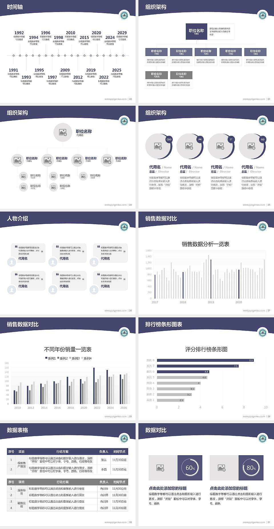 新乡职业技术学院学术汇报/学术交流研讨会通用PPT模板下载4:3格式幻灯片预览图4