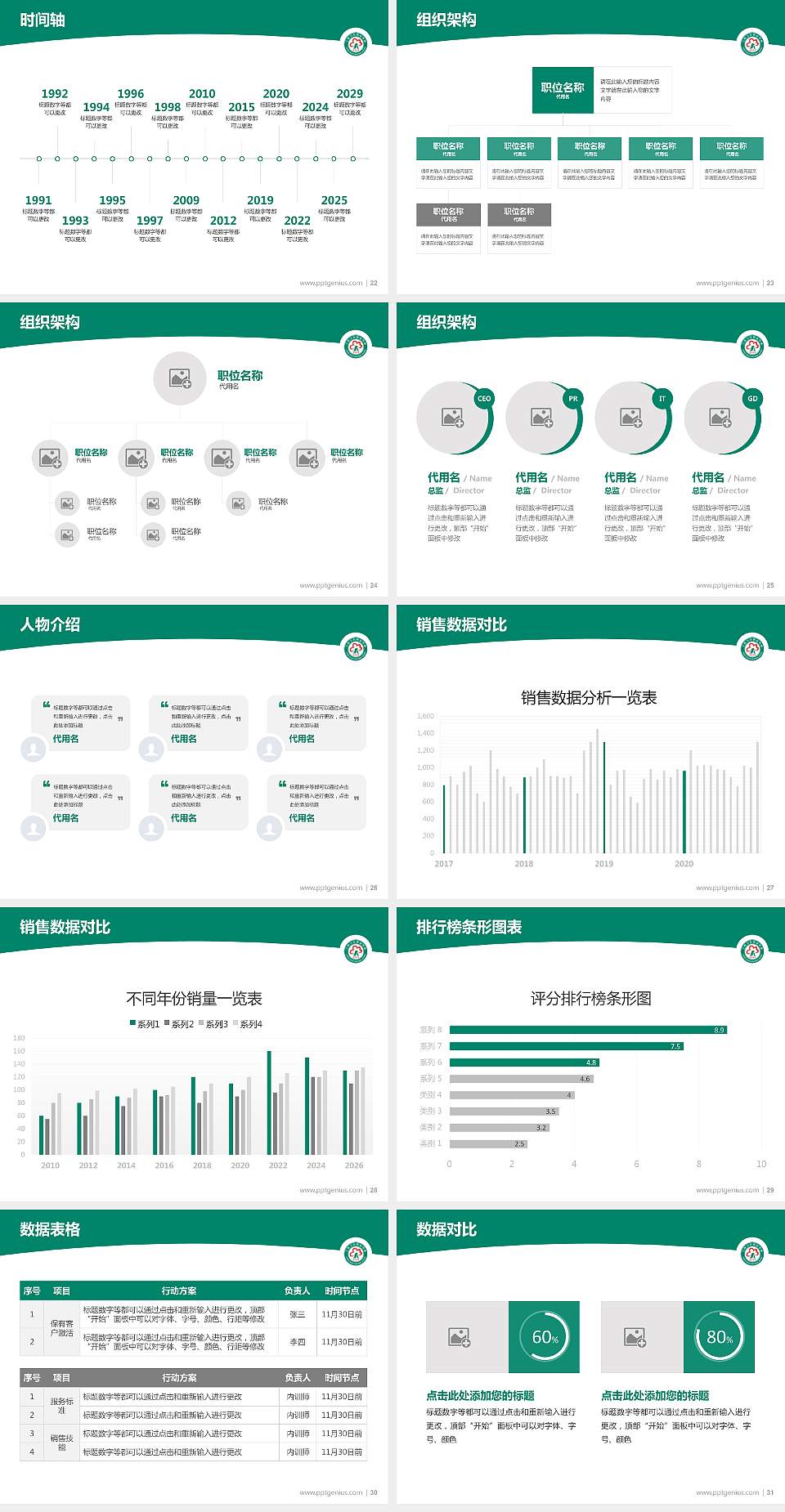 江西卫生职业学院学术汇报/学术交流研讨会通用PPT模板下载4:3格式幻灯片预览图4