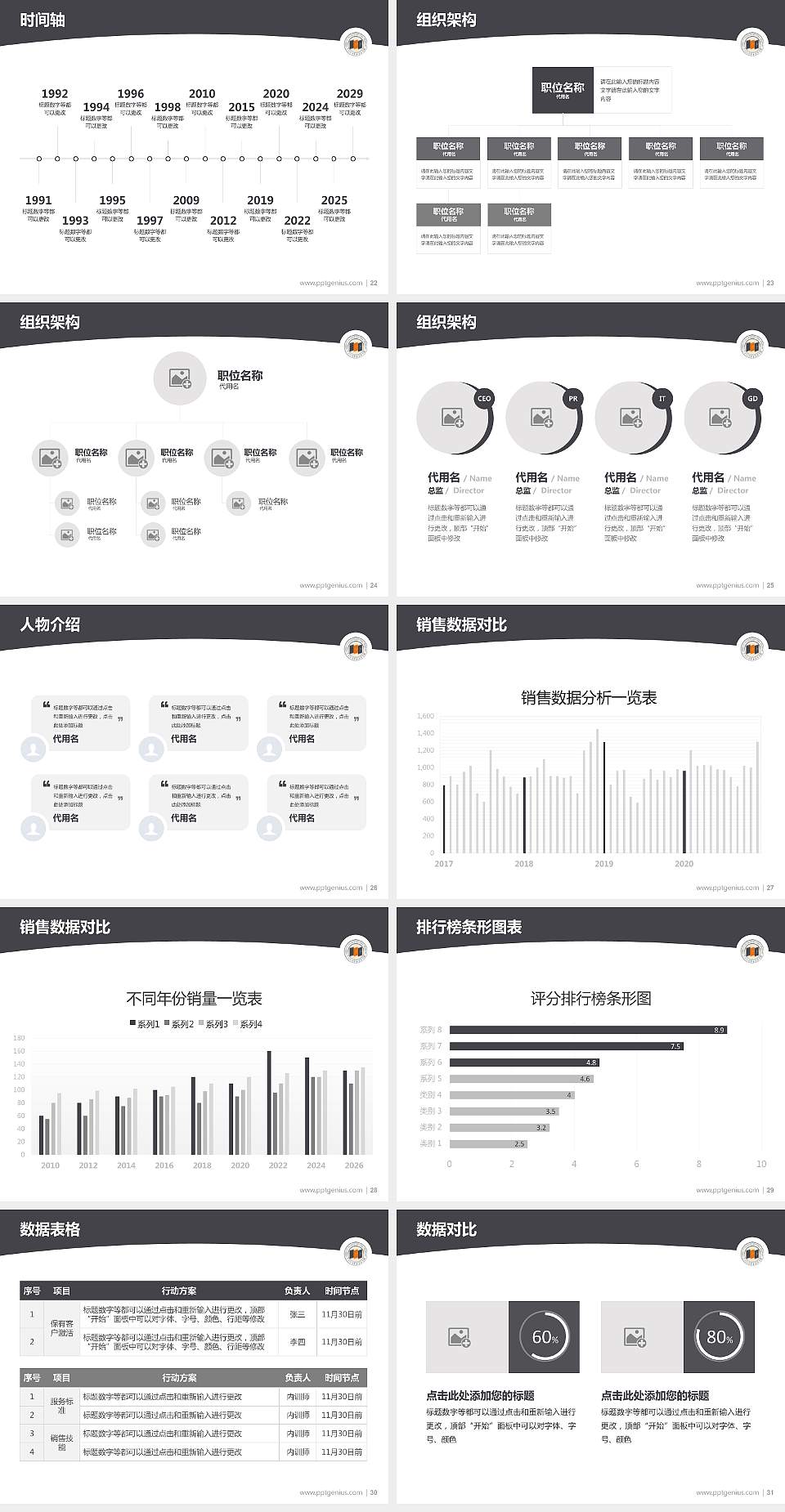 宁波城市职业技术学院学术汇报/学术交流研讨会通用PPT模板下载4:3格式幻灯片预览图4