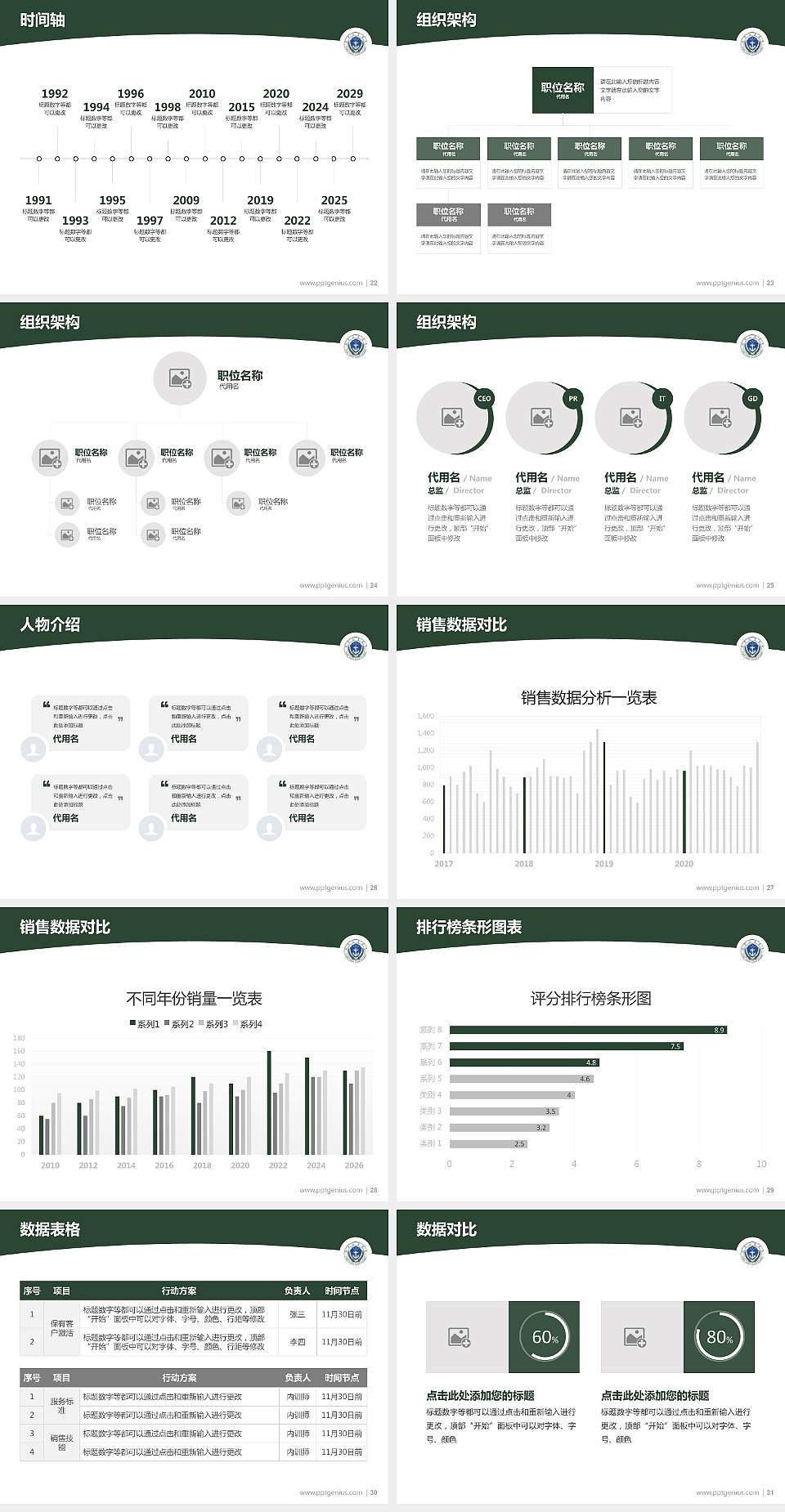 武警海警学院学术汇报/学术交流研讨会通用PPT模板下载4:3格式幻灯片预览图4