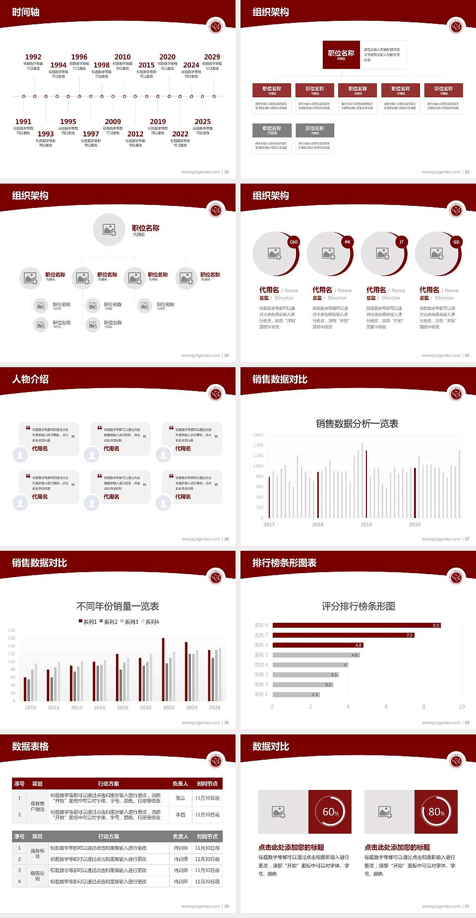 河北女子职业技术学院学术汇报/学术交流研讨会通用PPT模板下载4:3格式幻灯片预览图4