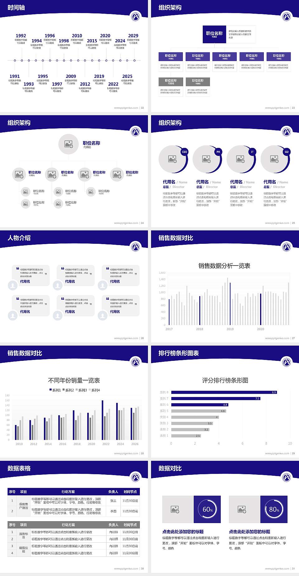 安阳职业技术学院学术汇报/学术交流研讨会通用PPT模板下载4:3格式幻灯片预览图4