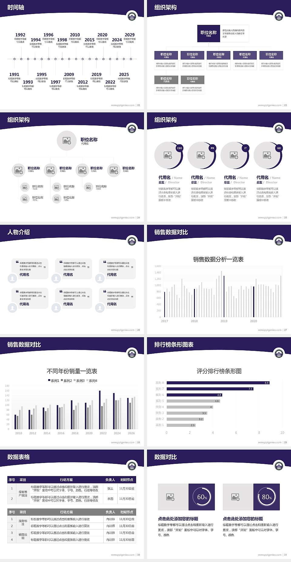 武汉大学学术汇报/学术交流研讨会通用PPT模板下载4:3格式幻灯片预览图4