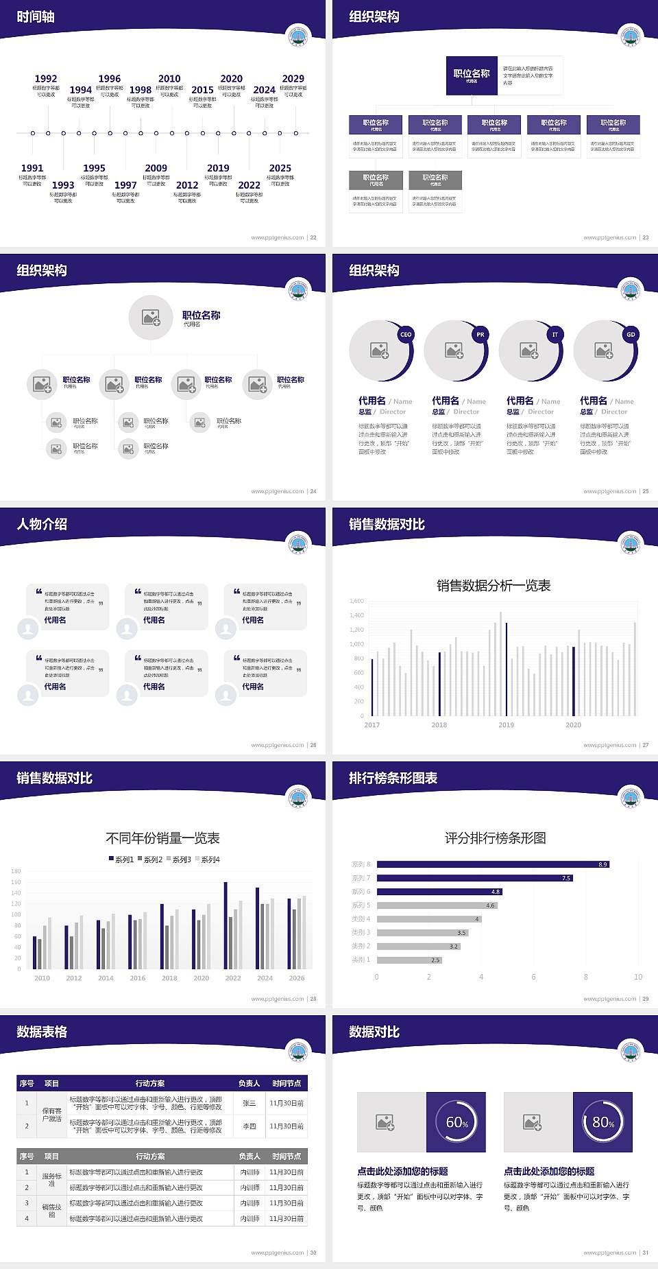 长江大学学术汇报/学术交流研讨会通用PPT模板下载4:3格式幻灯片预览图4