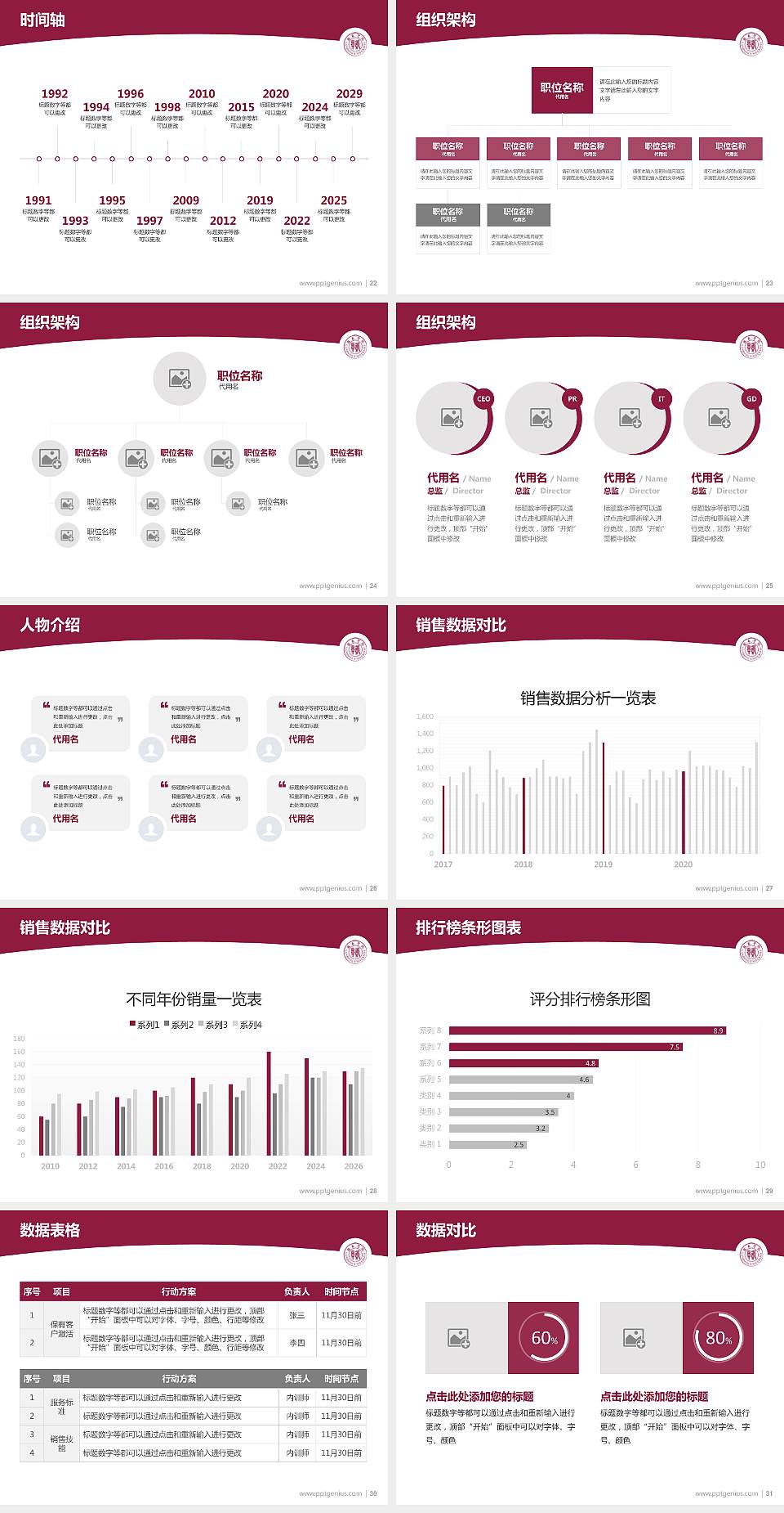 赣东学院学术汇报/学术交流研讨会通用PPT模板下载4:3格式幻灯片预览图4