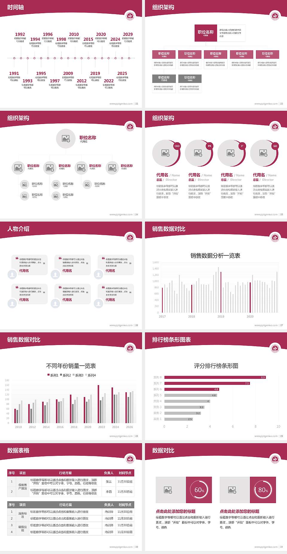 四川护理职业学院学术汇报/学术交流研讨会通用PPT模板下载4:3格式幻灯片预览图4