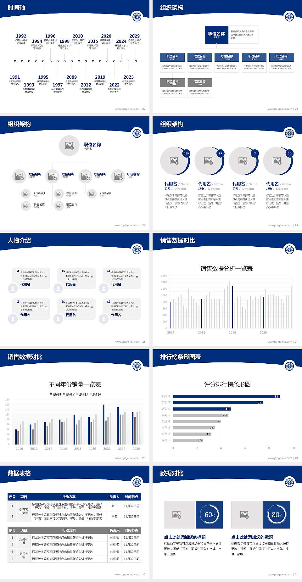 和君职业学院学术汇报/学术交流研讨会通用PPT模板下载4:3格式幻灯片预览图4