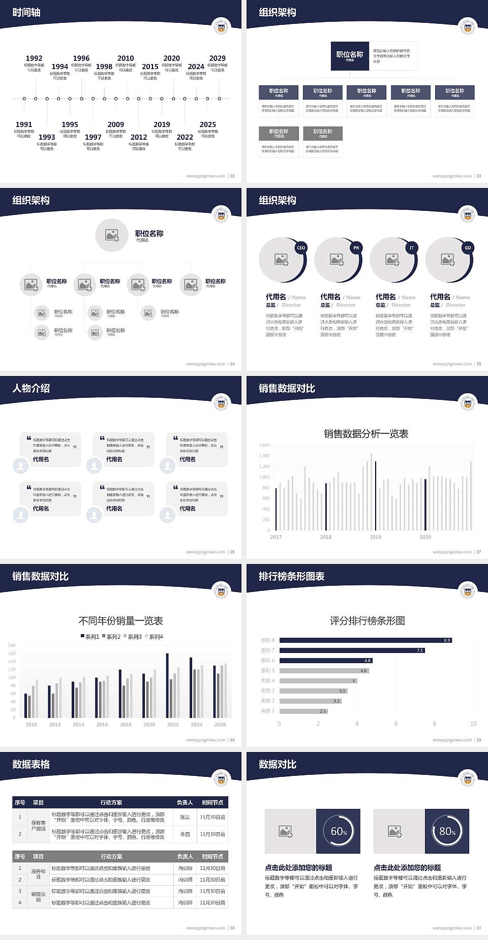 新乡医学院三全学院学术汇报/学术交流研讨会通用PPT模板下载4:3格式幻灯片预览图4