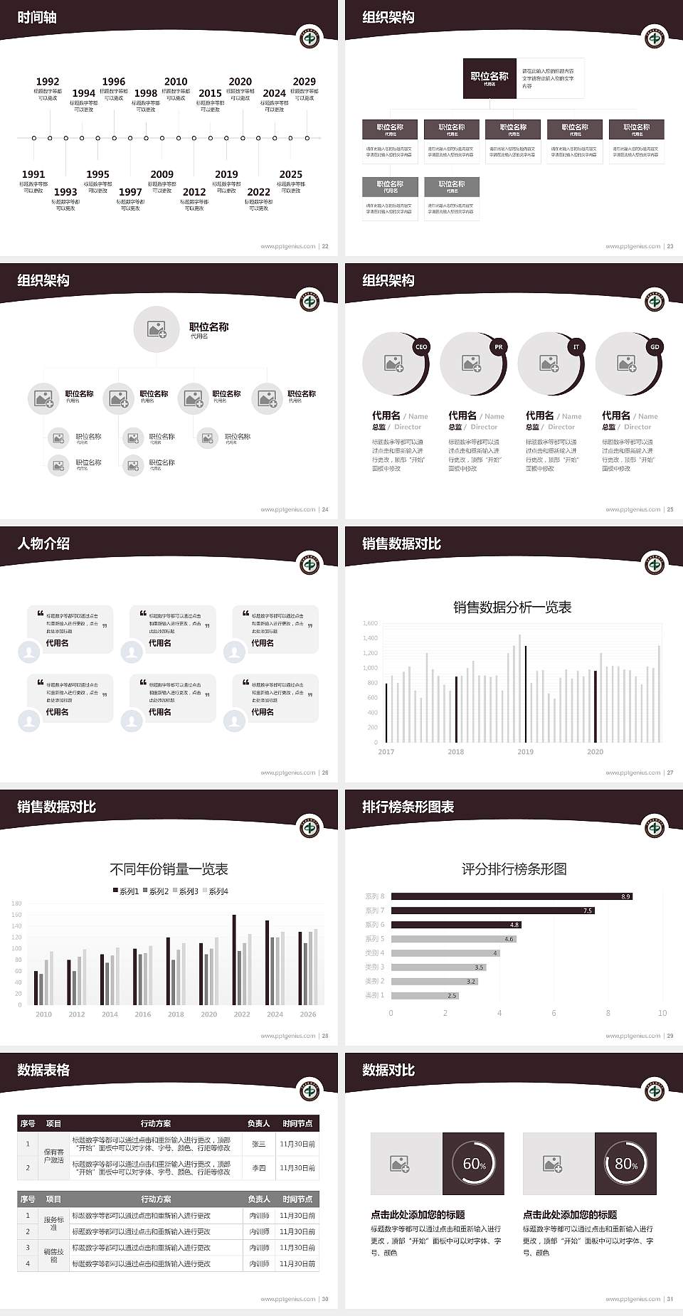 中南林业科技大学学术汇报/学术交流研讨会通用PPT模板下载4:3格式幻灯片预览图4