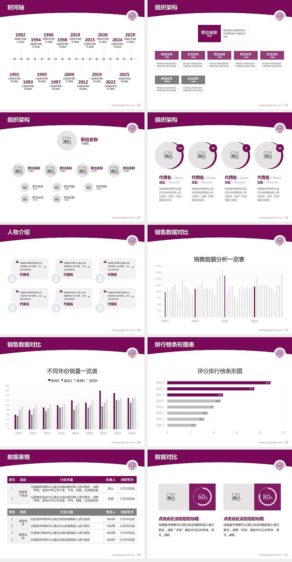 南开大学学术汇报/学术交流研讨会通用PPT模板下载4:3格式幻灯片预览图4