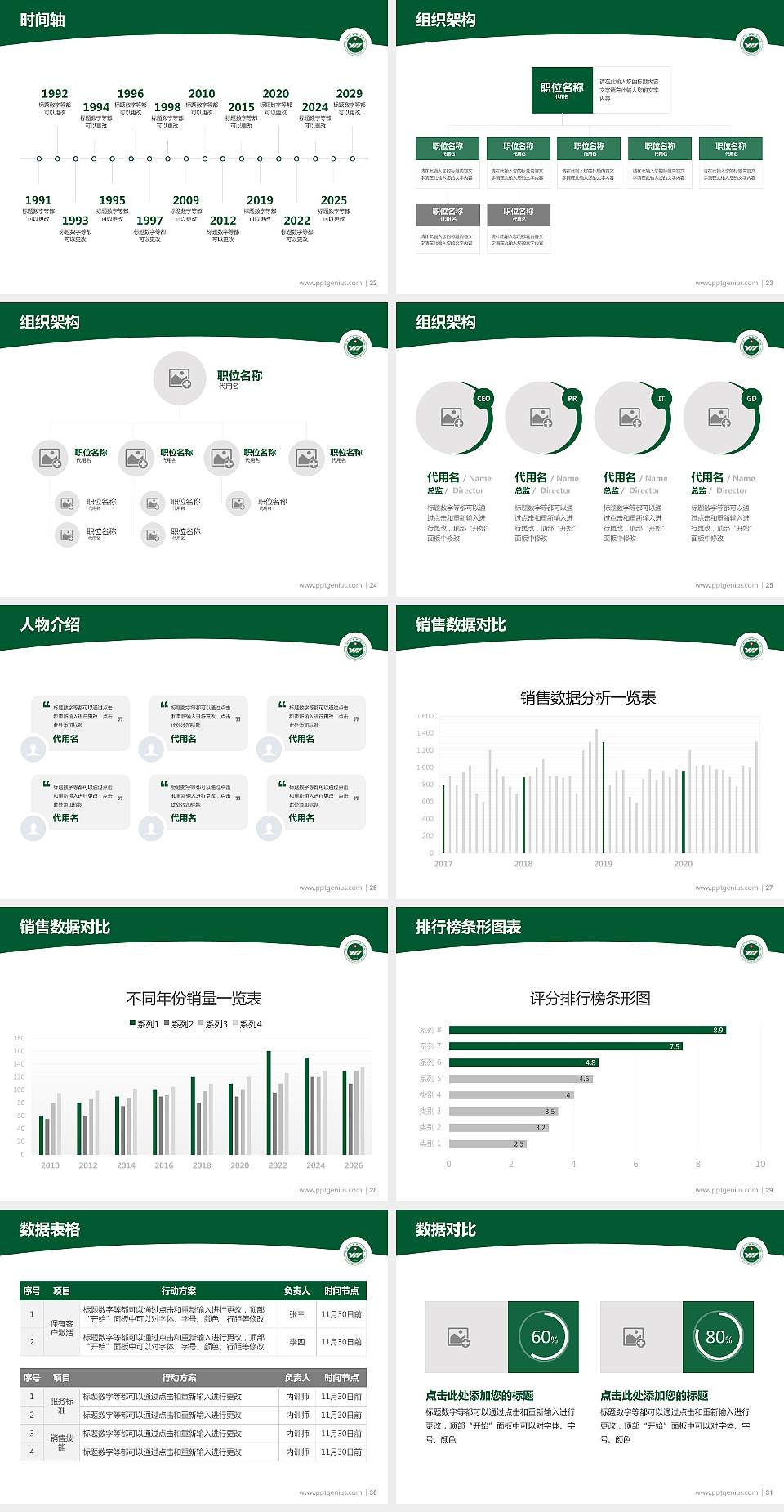 运城护理职业学院学术汇报/学术交流研讨会通用PPT模板下载4:3格式幻灯片预览图4
