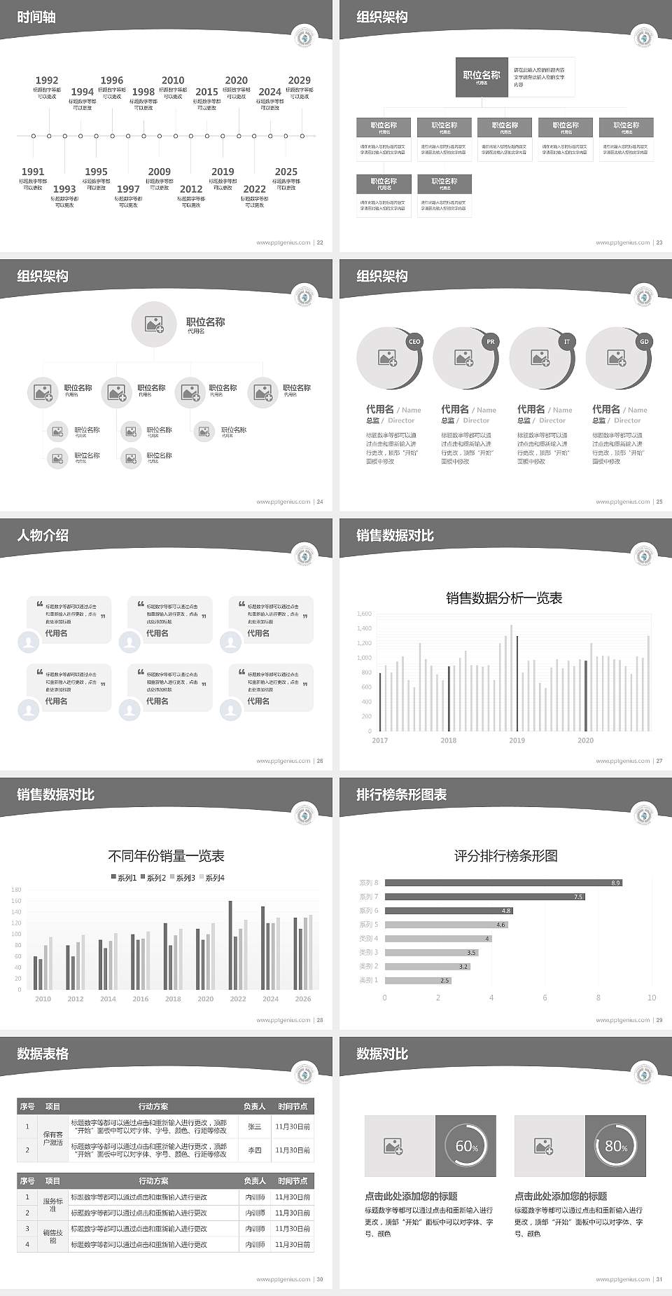 昆明卫生职业学院学术汇报/学术交流研讨会通用PPT模板下载4:3格式幻灯片预览图4