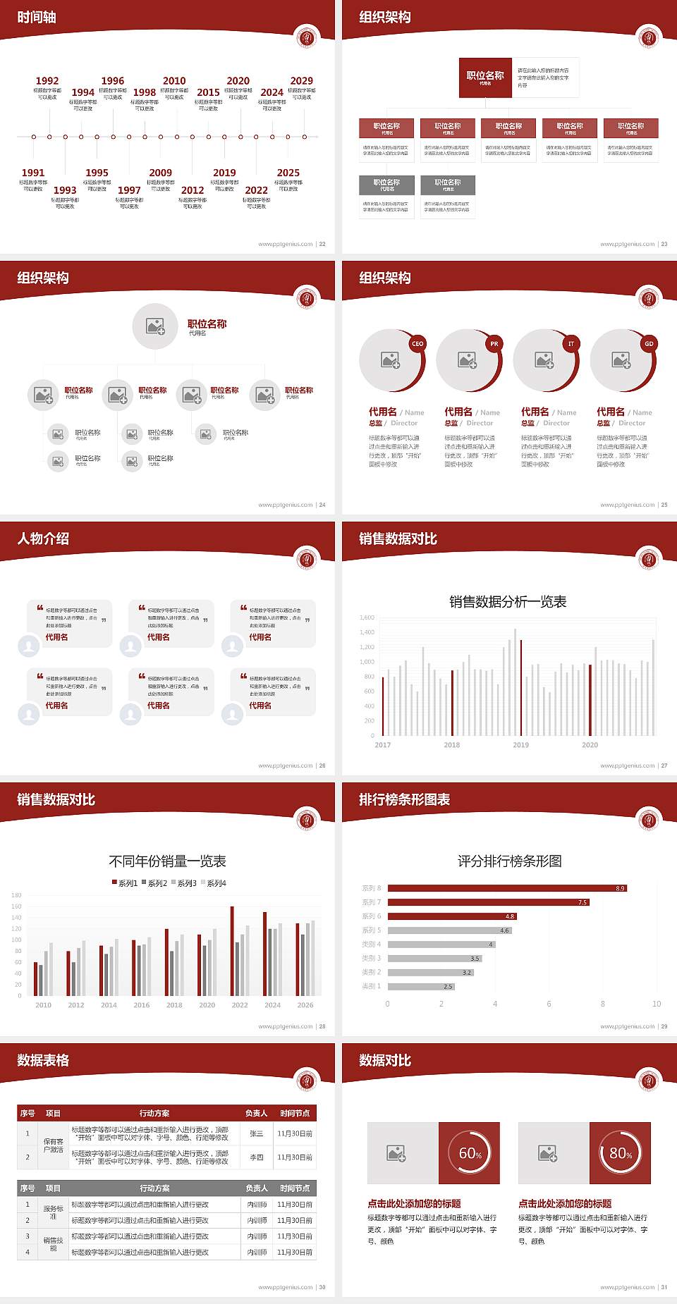 安阳师范学院学术汇报/学术交流研讨会通用PPT模板下载4:3格式幻灯片预览图4
