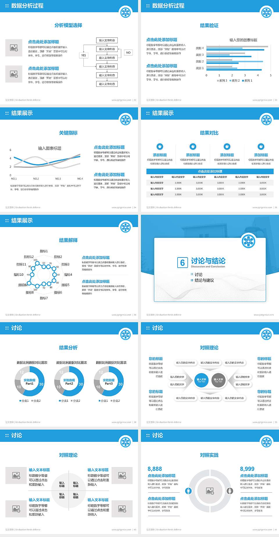 民办合肥经济技术职业学院论文答辩标准PPT模板4:3格式幻灯片预览图5
