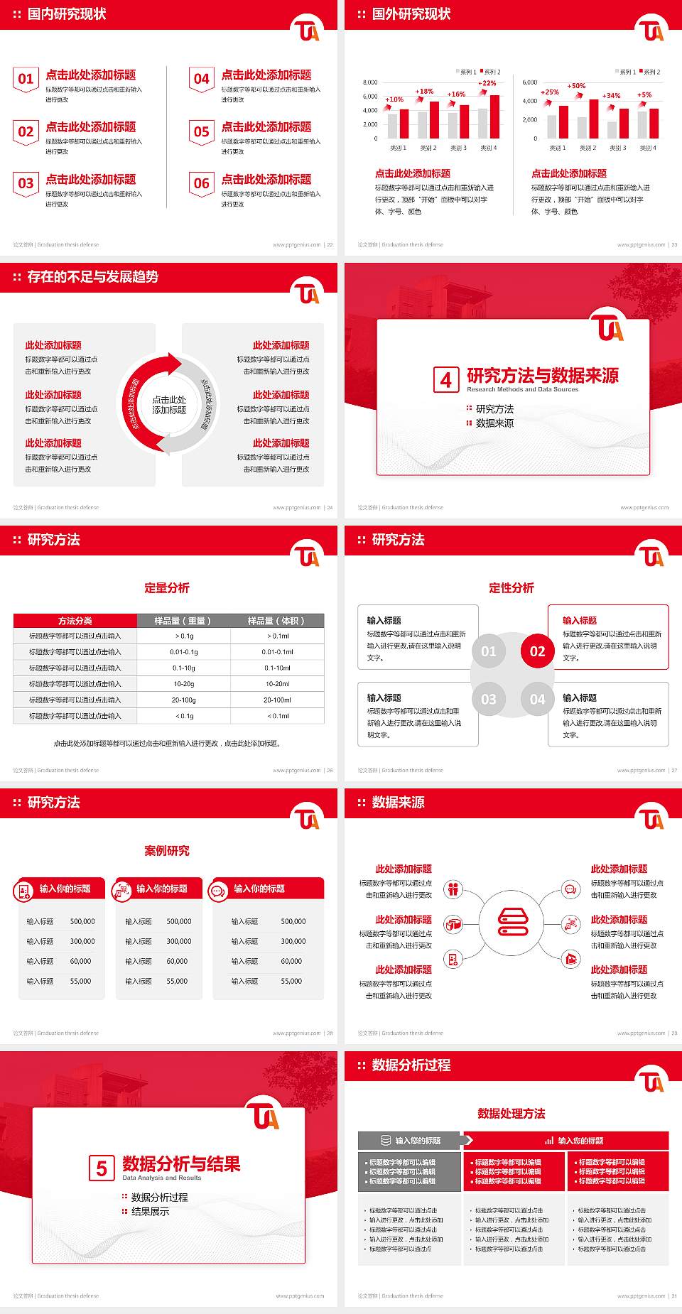 台湾艺术大学论文答辩标准PPT模板4:3格式幻灯片预览图4