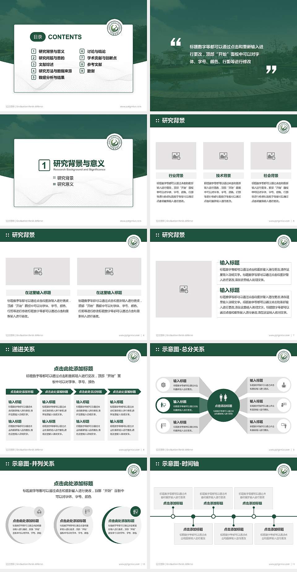 四川旅游学院论文答辩标准PPT模板4:3格式幻灯片预览图2