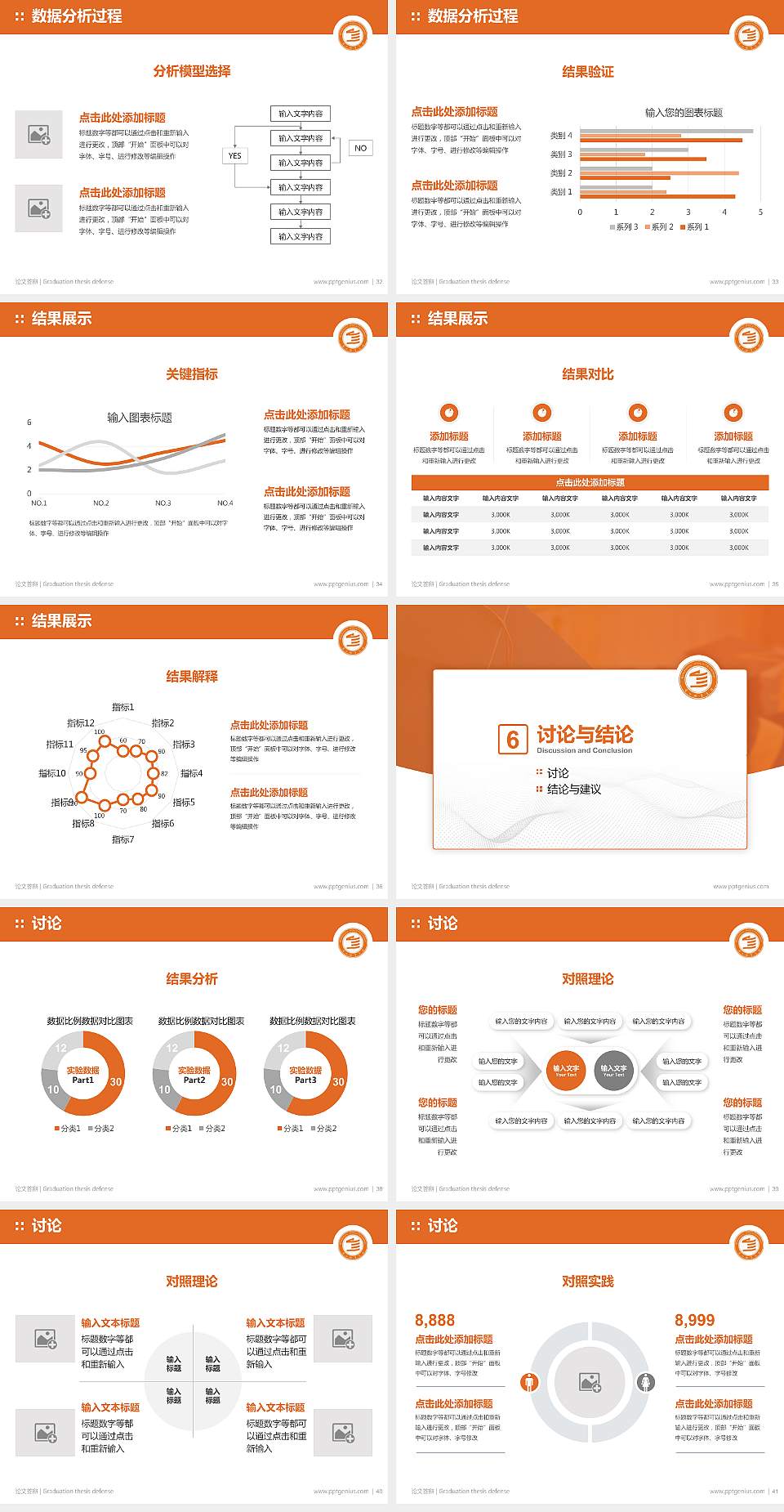 滨州职业学院论文答辩标准PPT模板4:3格式幻灯片预览图5