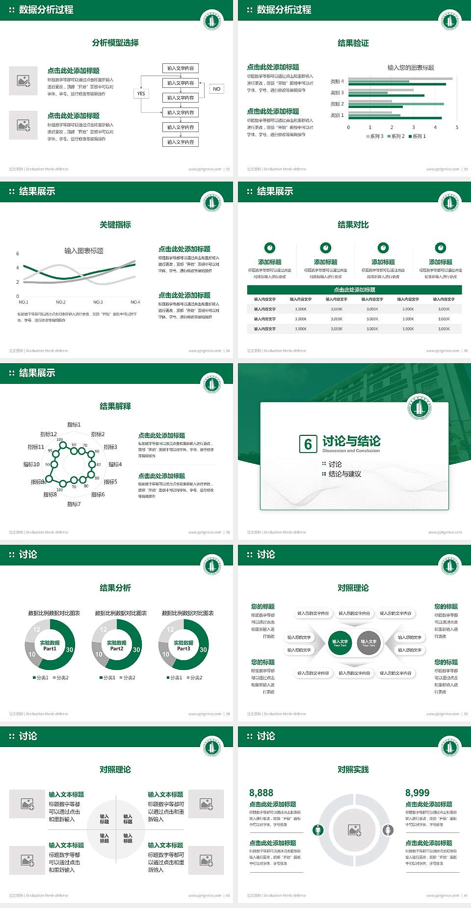 广东技术师范学院论文答辩标准PPT模板4:3格式幻灯片预览图5