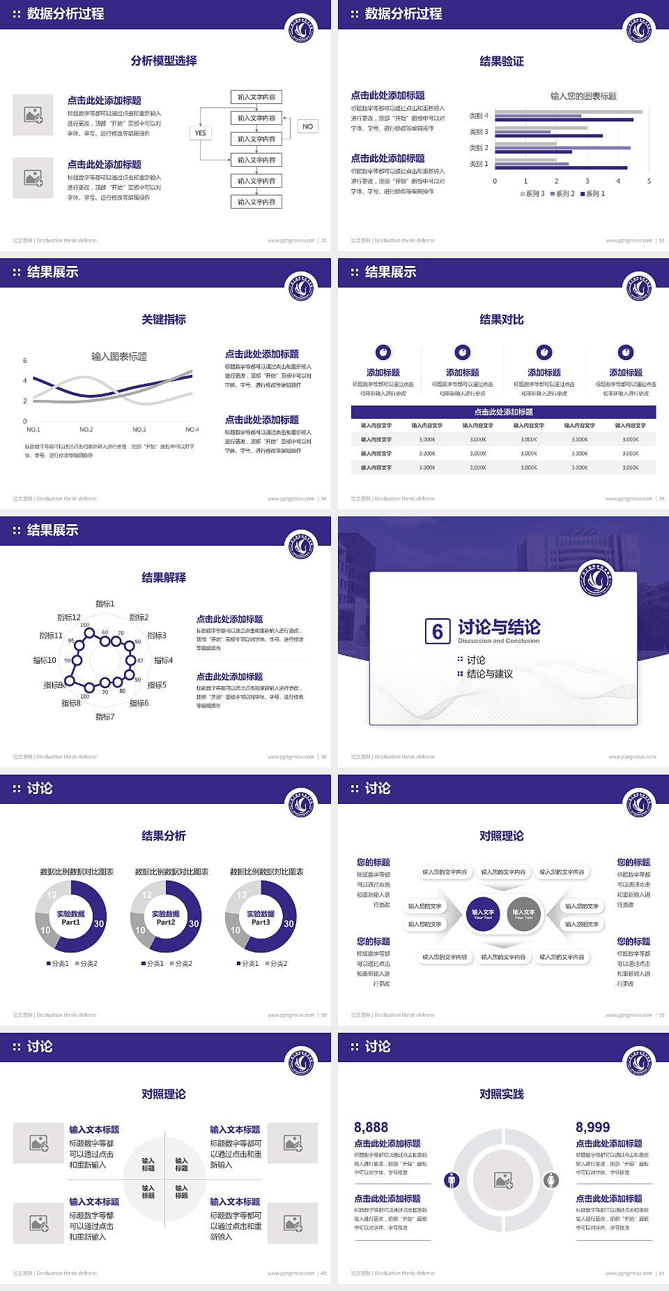 广东工程职业技术学院论文答辩标准PPT模板4:3格式幻灯片预览图5