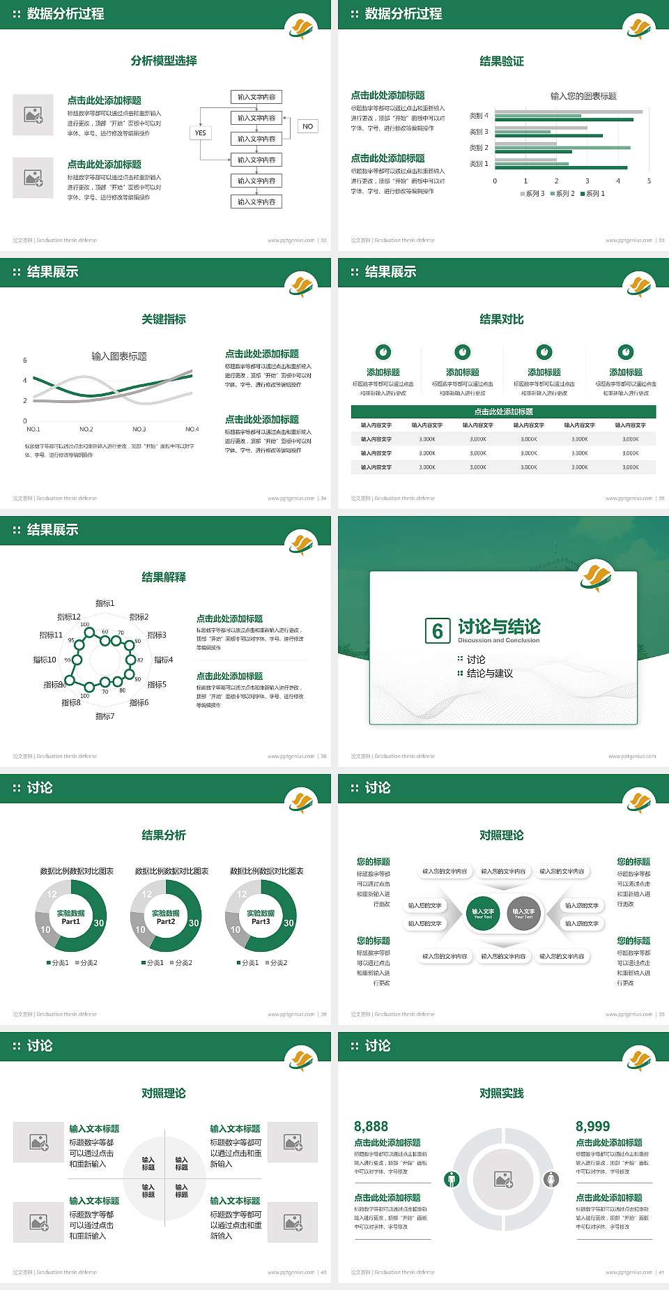 佛山职业技术学院论文答辩标准PPT模板4:3格式幻灯片预览图5