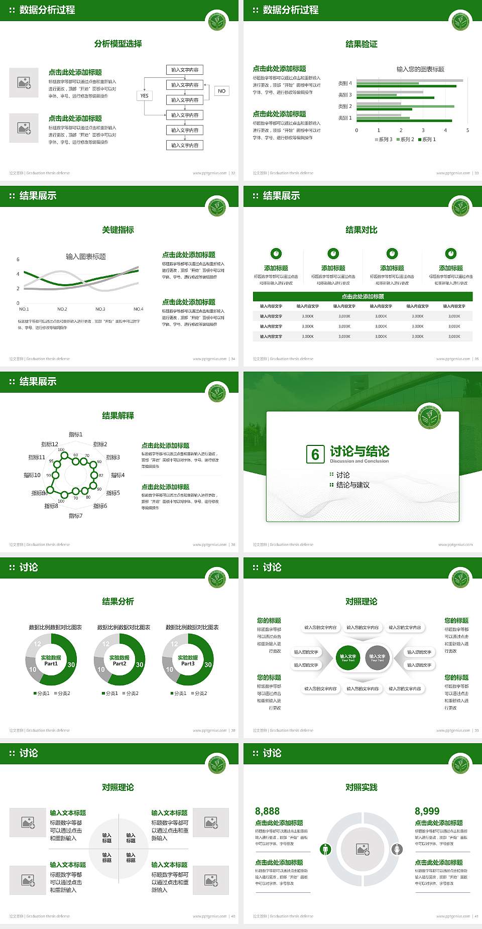 朔州职业技术学院论文答辩标准PPT模板4:3格式幻灯片预览图5