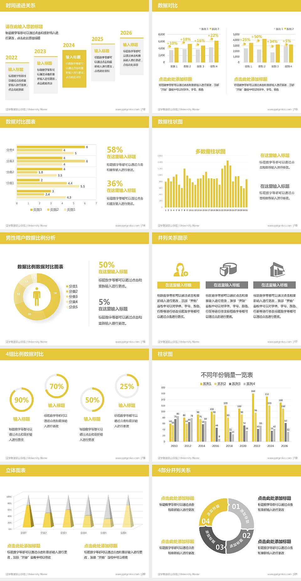 辽宁政法职业学院硕士研究生/本科生毕业论文答辩/开题报告通用PPT模板下载4:3格式幻灯片预览图3
