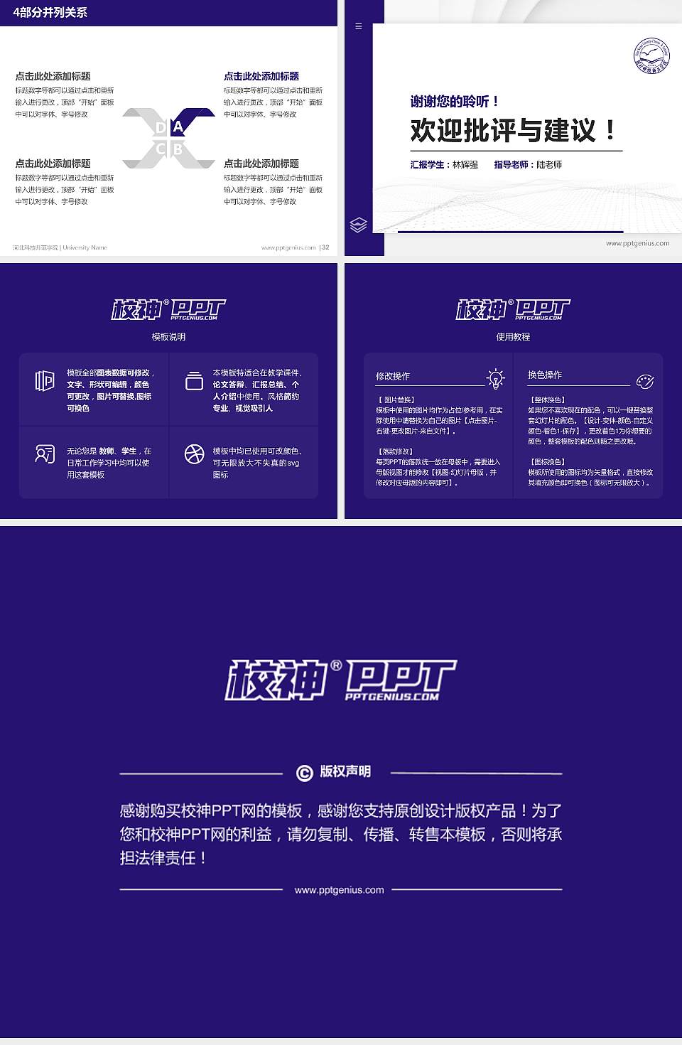 河北科技师范学院硕士研究生/本科生毕业论文答辩/开题报告通用PPT模板下载4:3格式幻灯片预览图5