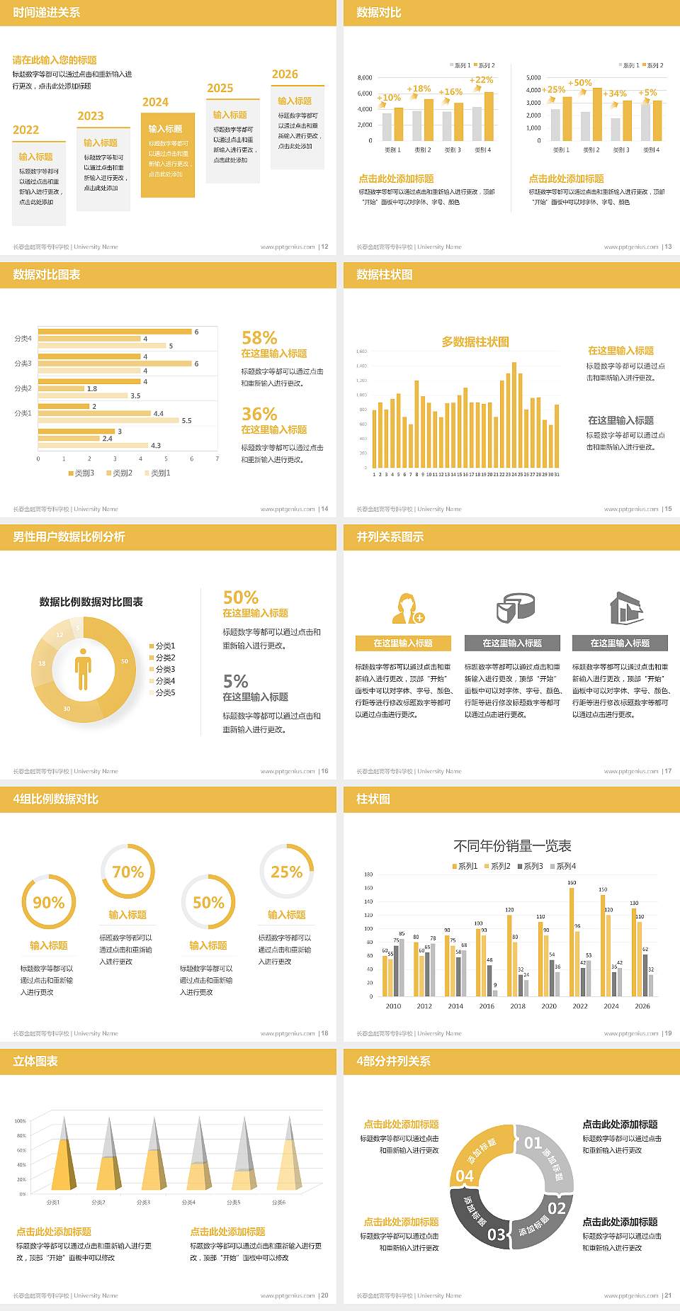 长春金融高等专科学校硕士研究生/本科生毕业论文答辩/开题报告通用PPT模板下载4:3格式幻灯片预览图3