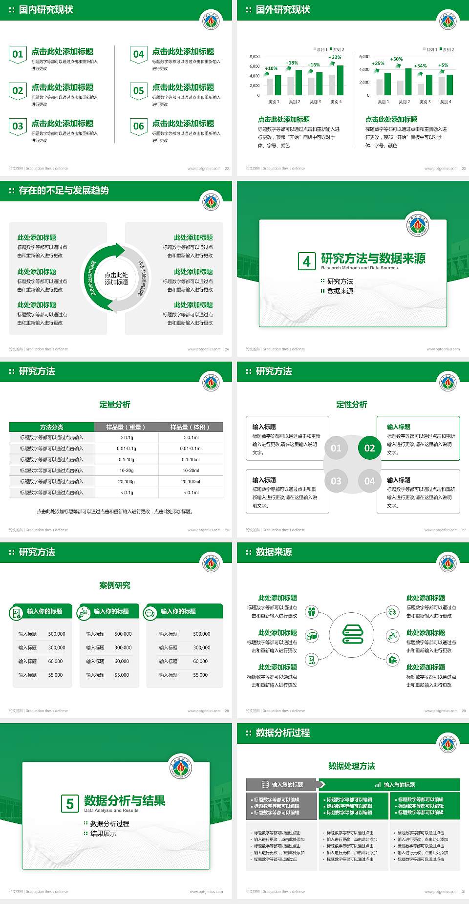 山西能源学院论文答辩标准PPT模板4:3格式幻灯片预览图4