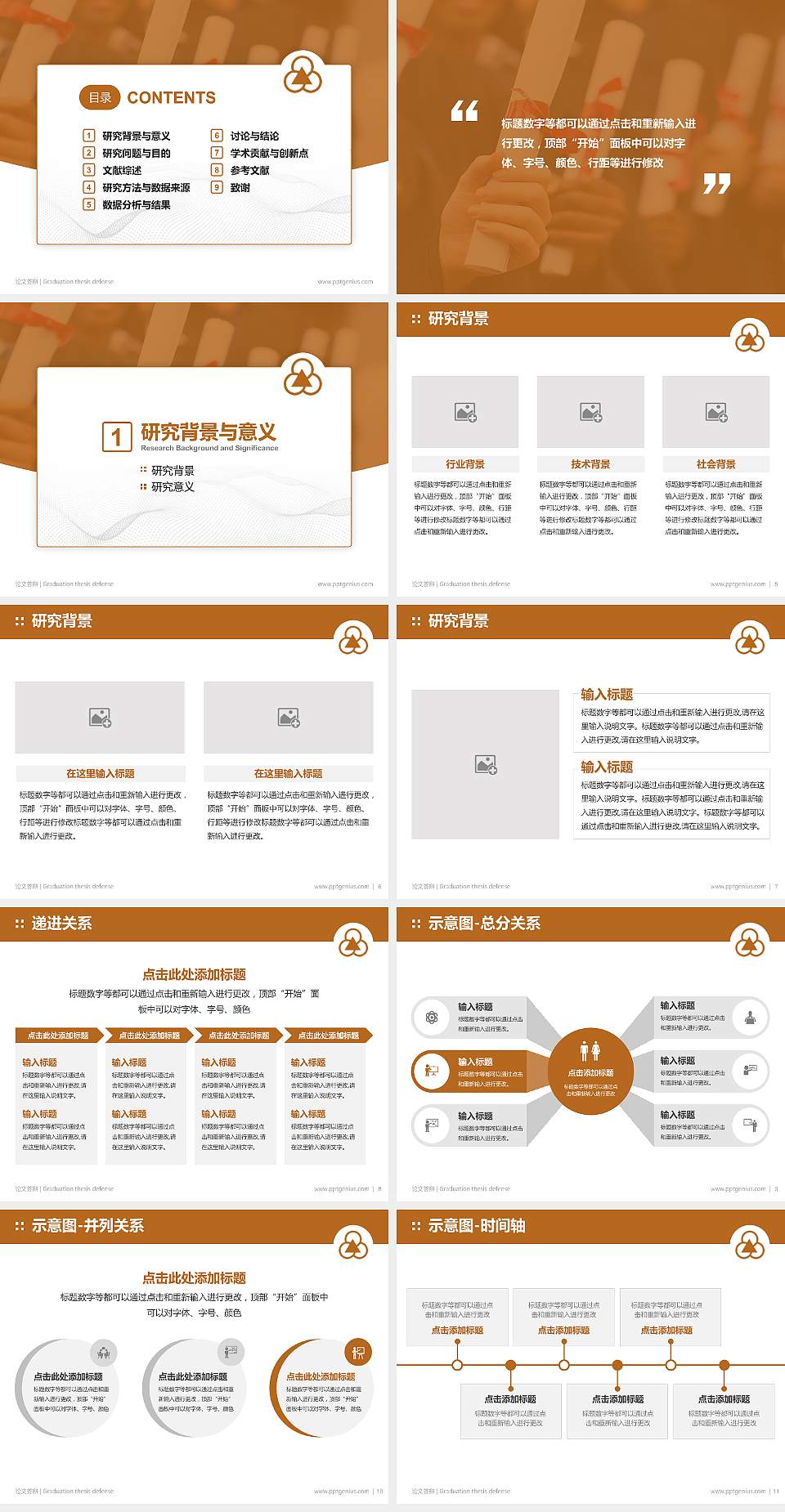 宜宾职业技术学院论文答辩标准PPT模板4:3格式幻灯片预览图2