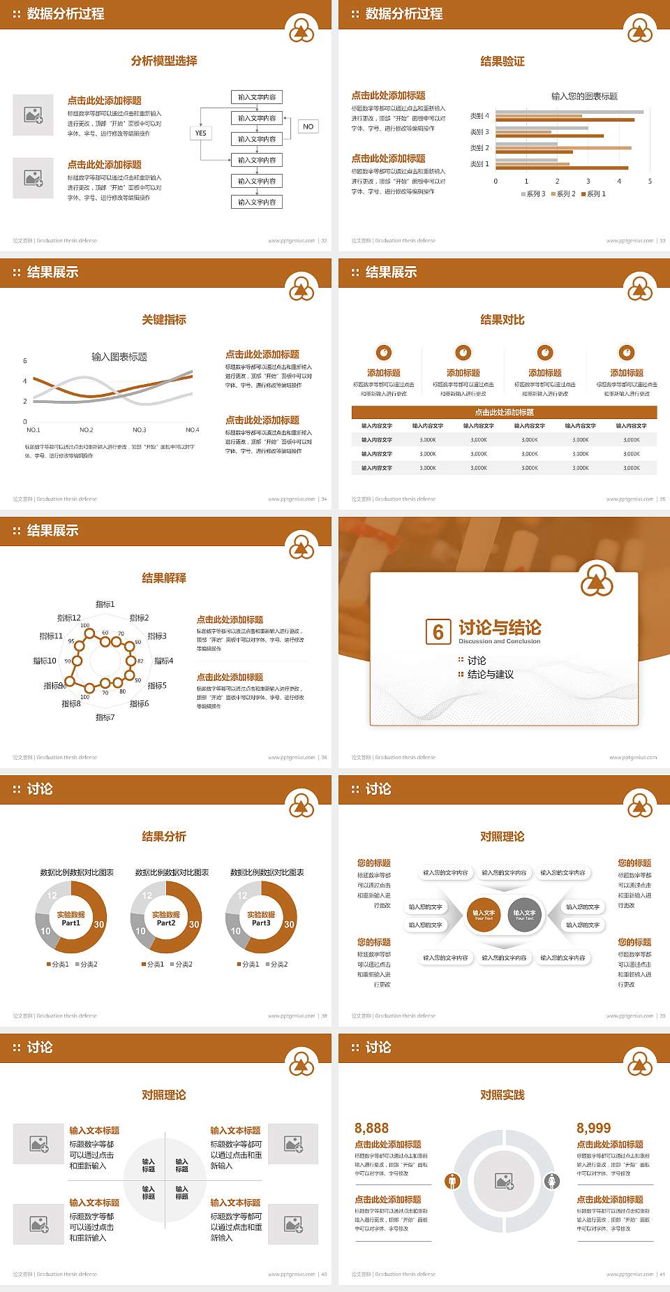 宜宾职业技术学院论文答辩标准PPT模板4:3格式幻灯片预览图5
