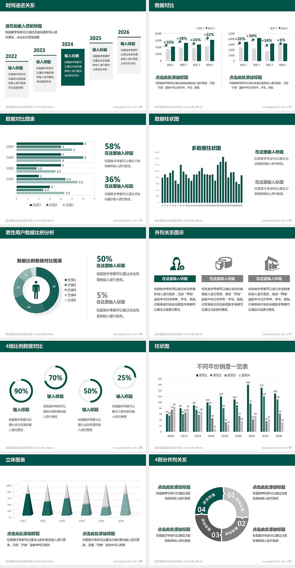 哈尔滨电力职业技术学院硕士研究生/本科生毕业论文答辩/开题报告通用PPT模板下载4:3格式幻灯片预览图3